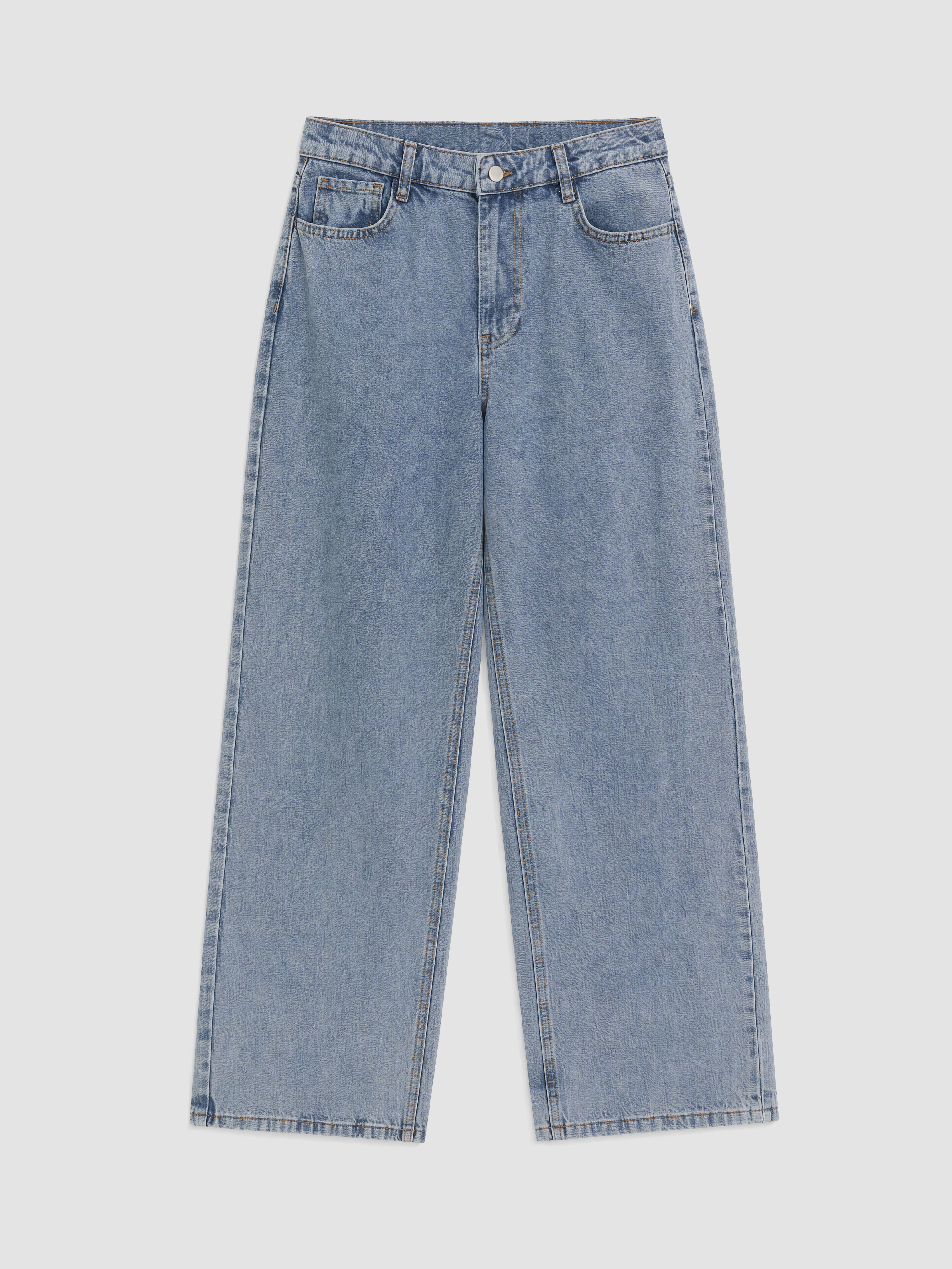 LC WAIKIKI Yüksek Bel Straight Fit Kadın Jean Pantolon görsel 5