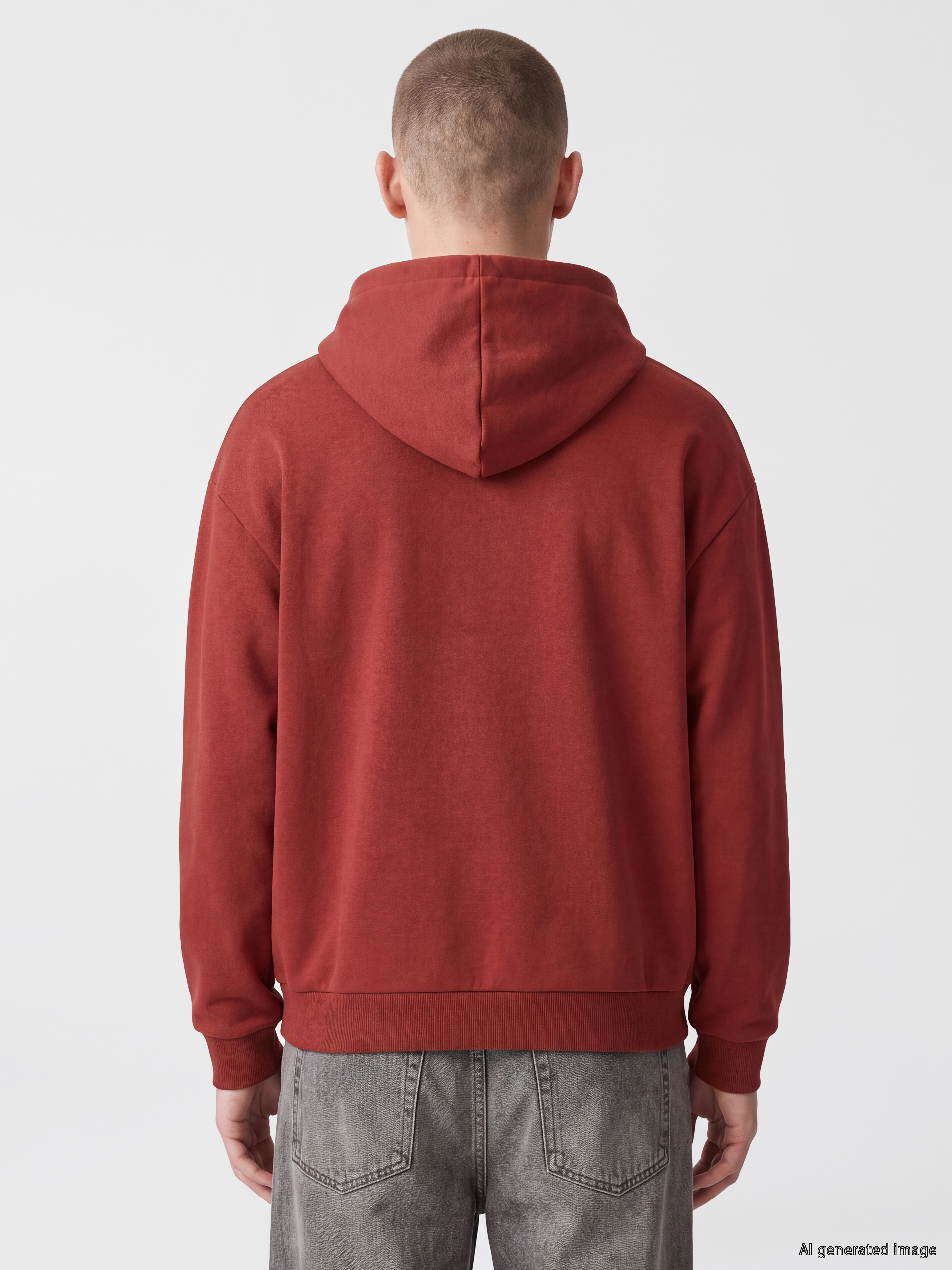 XSIDE Uzun Kollu Erkek Kalın Hoodie görsel 4