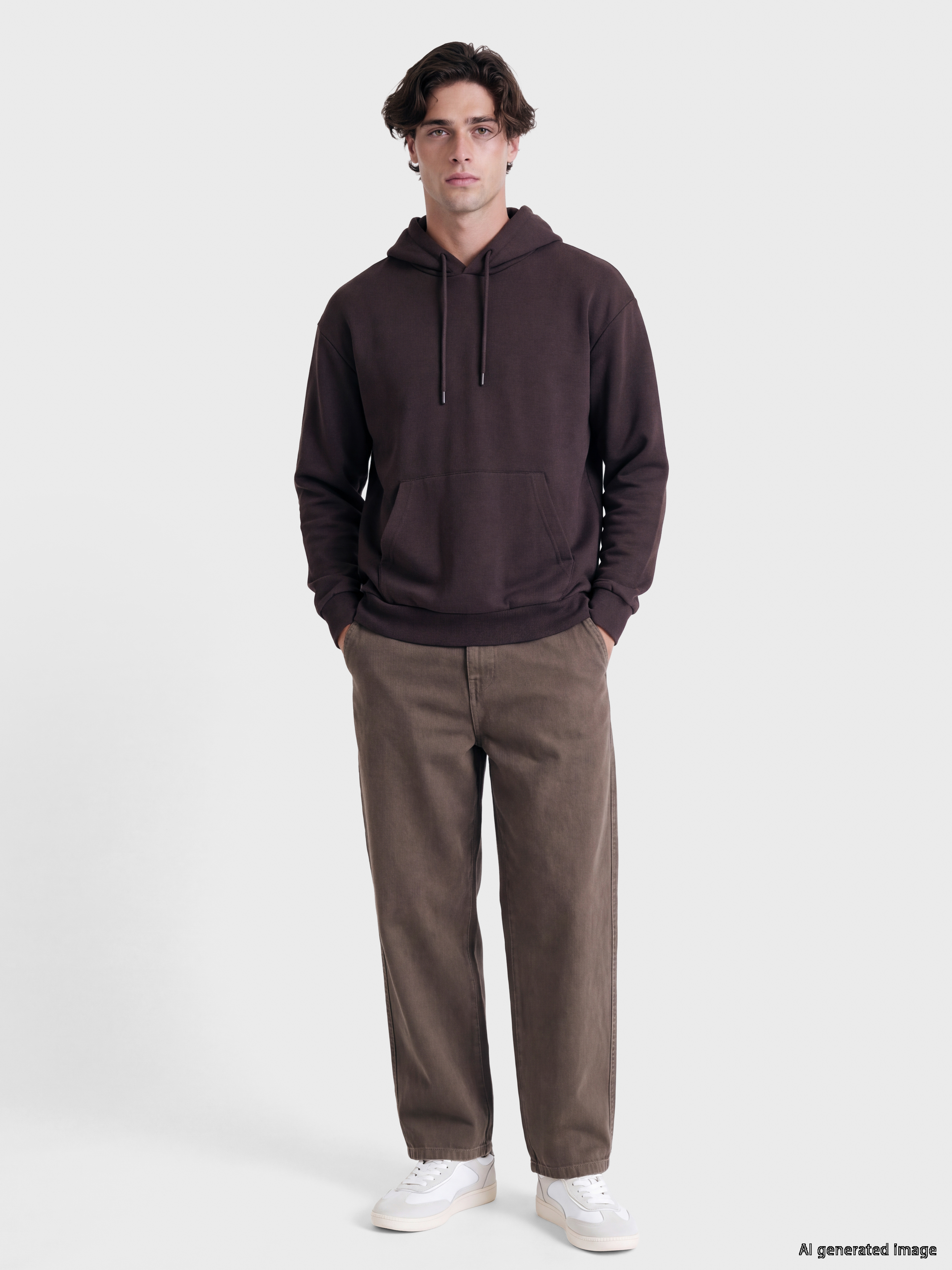 XSIDE Erkek Kalın Hoodie görsel 2