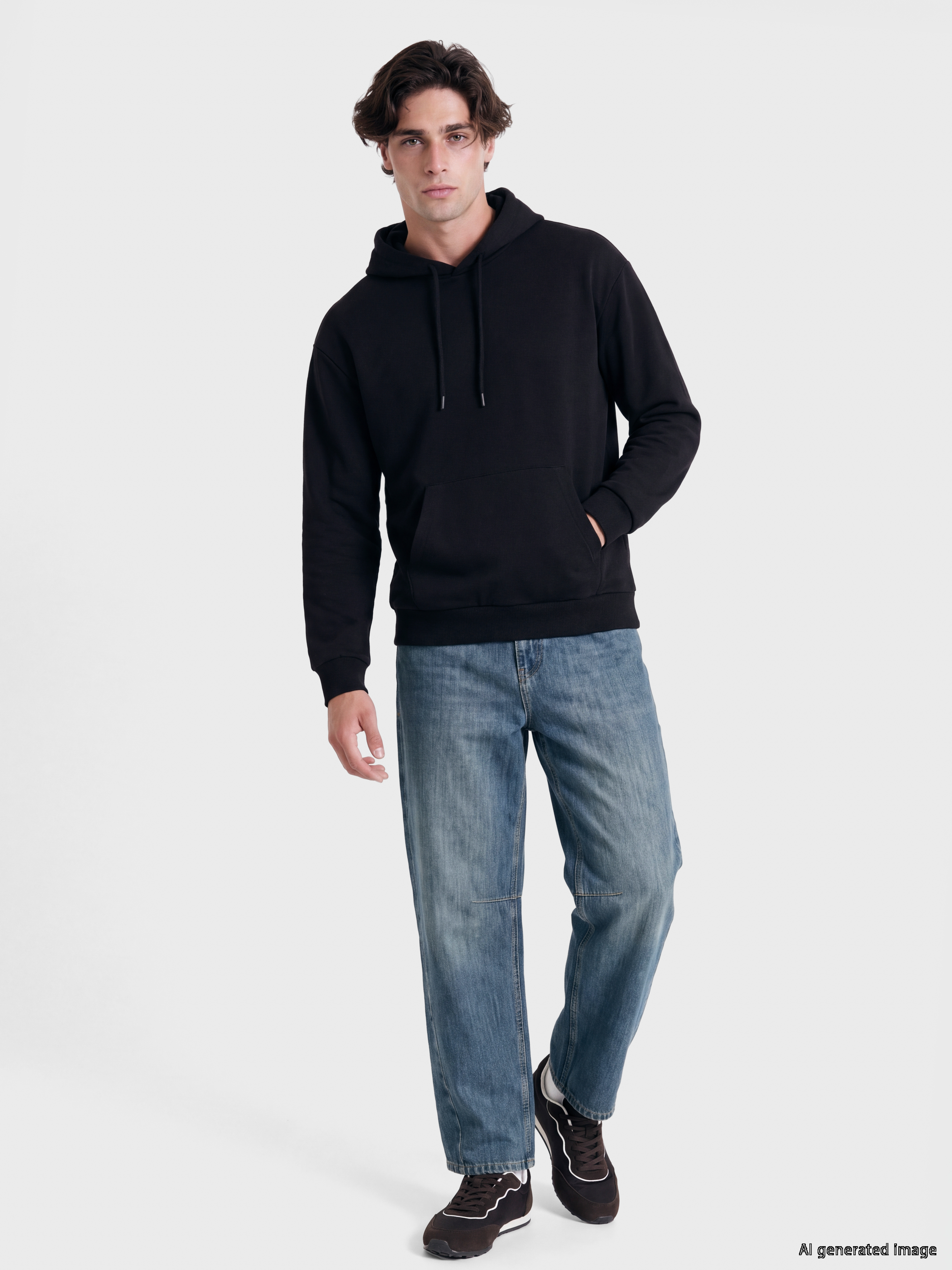 XSIDE Erkek Kalın Hoodie görsel 2