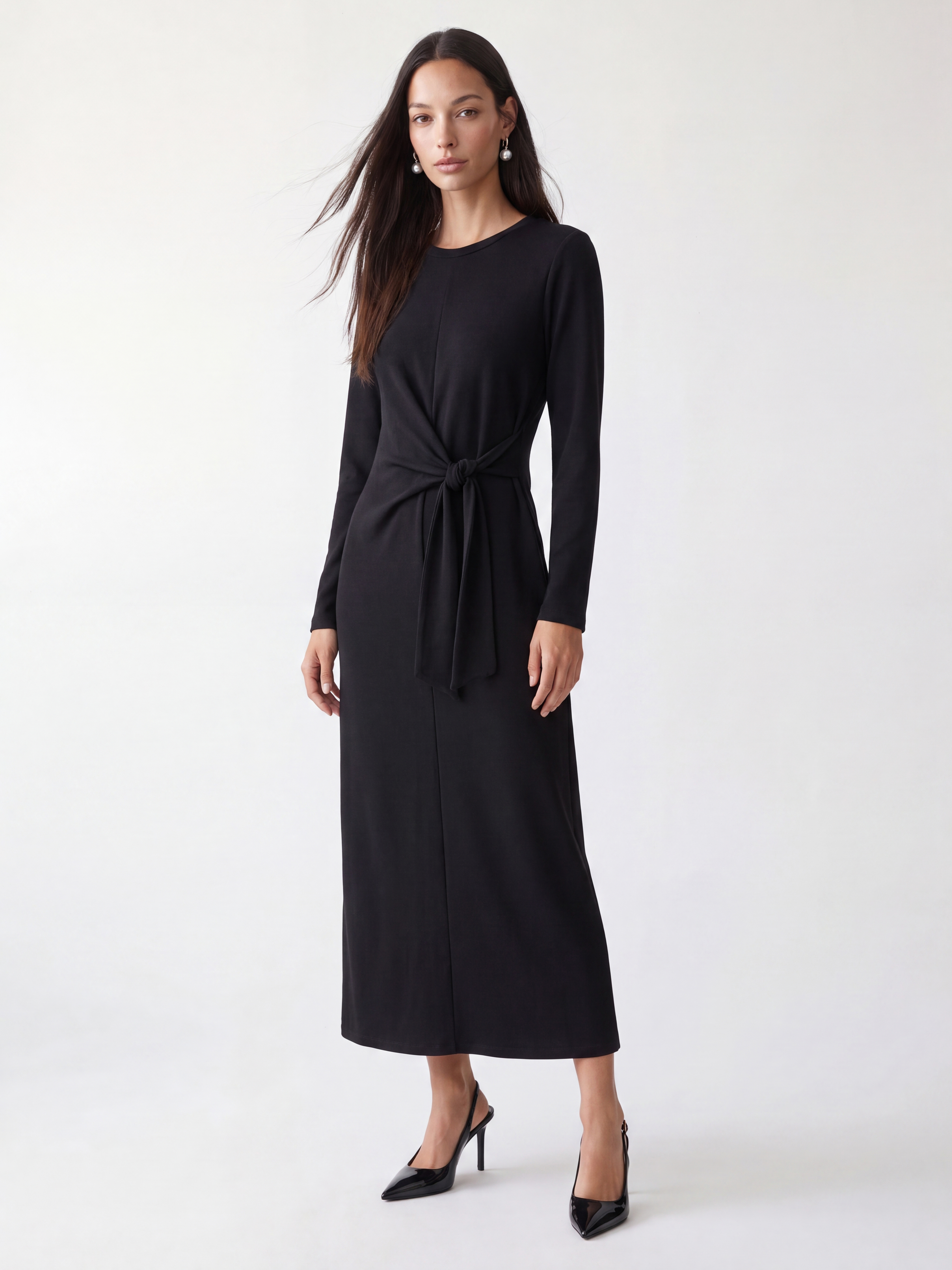 LCW EVERYDAY Soft Touch Beli Bağlamalı Elbise