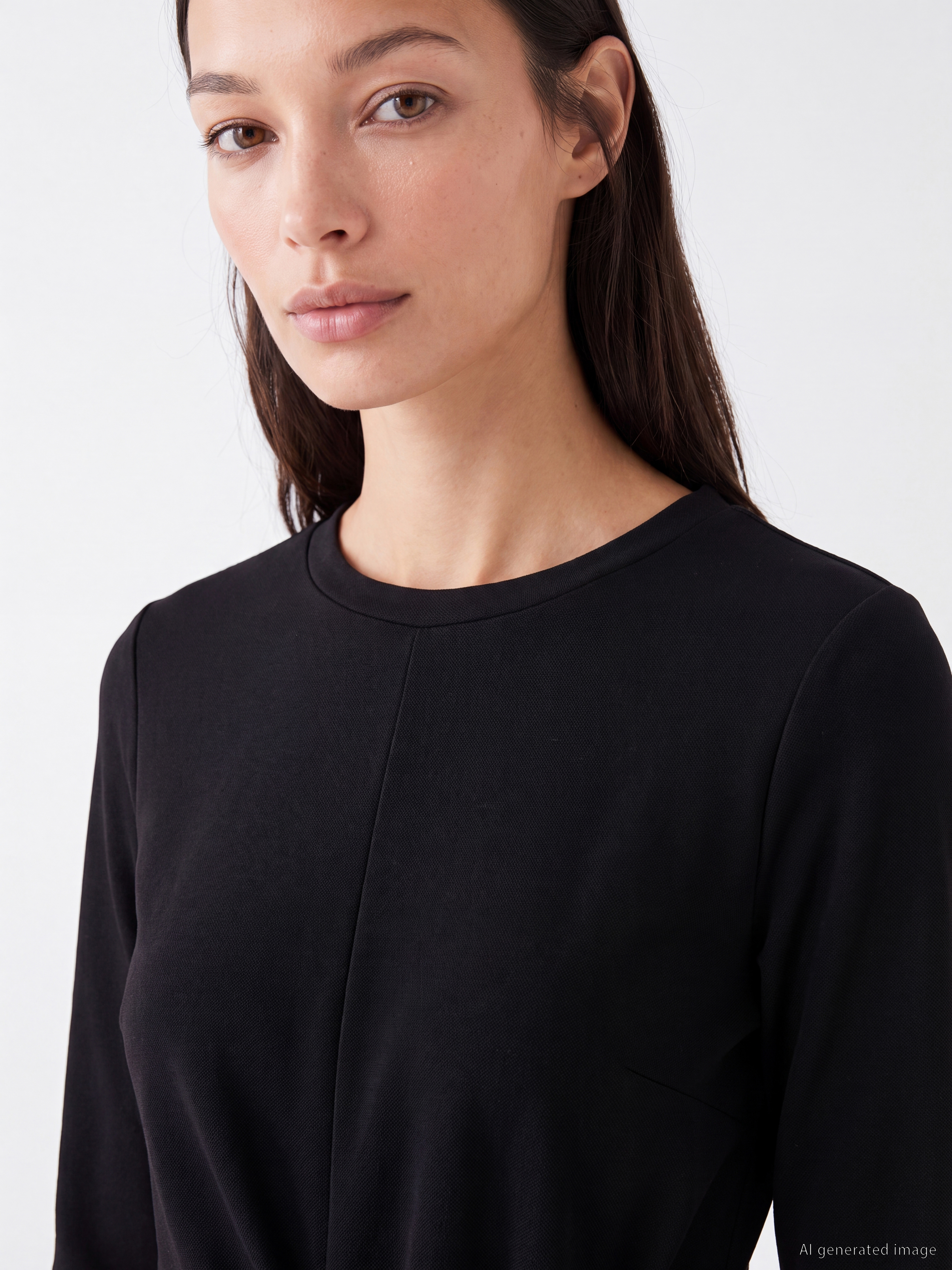 LCW EVERYDAY Soft Touch Beli Bağlamalı Elbise görsel 3