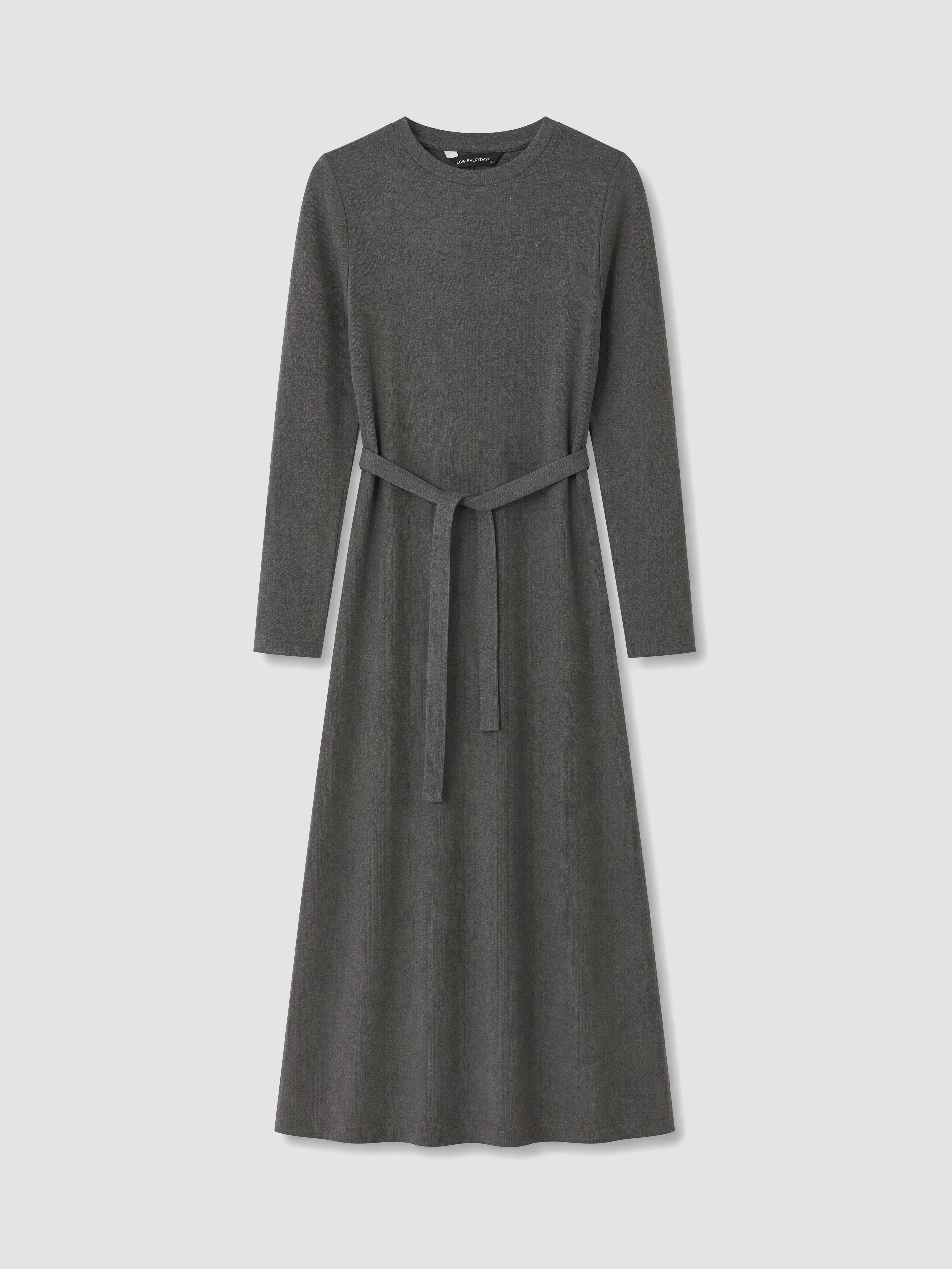 LCW EVERYDAY Beli Kuşaklı Kloş Elbise görsel 5