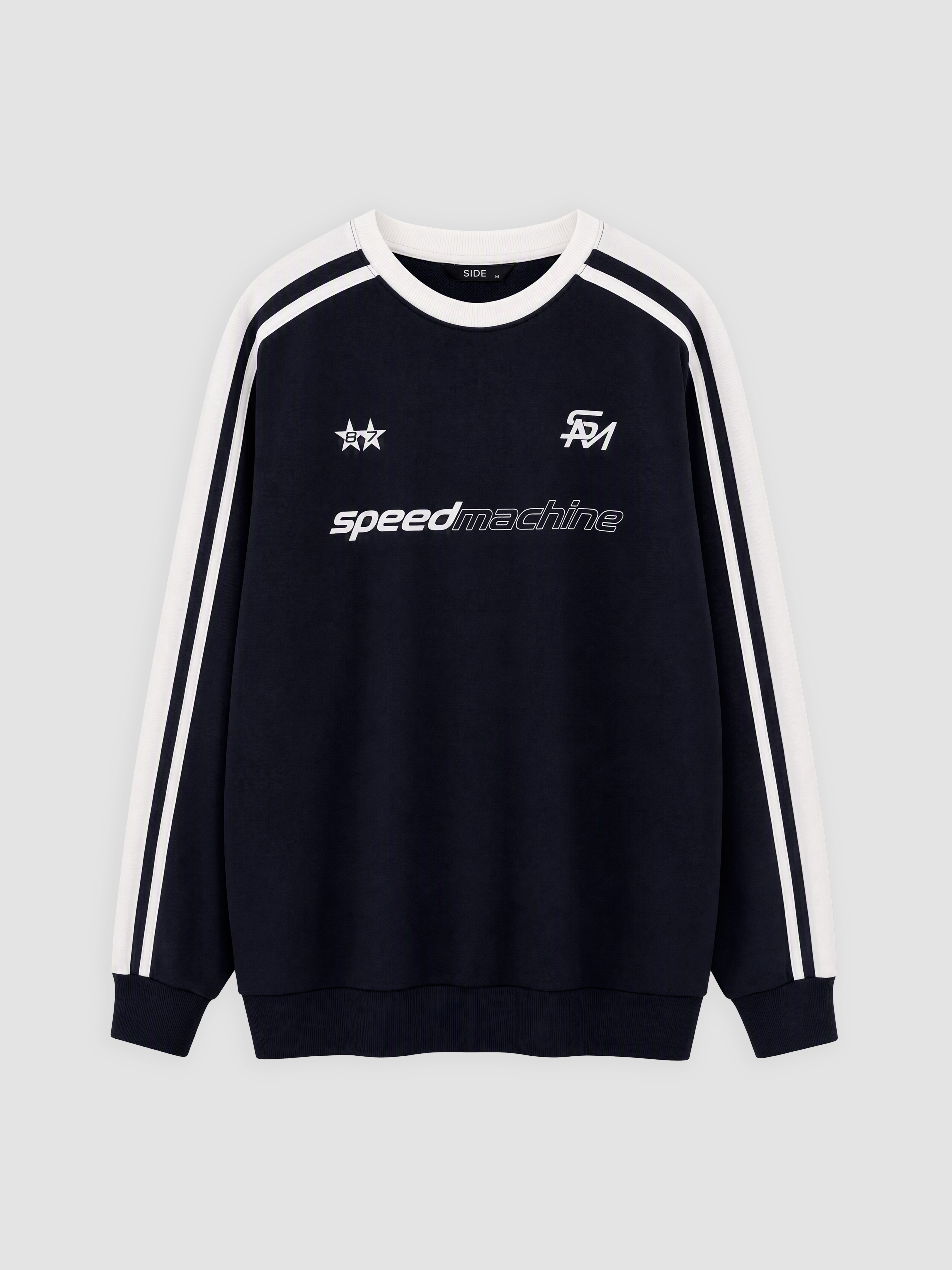 XSIDE Bisiklet Yaka Baskılı Erkek Sweatshirt görsel 5