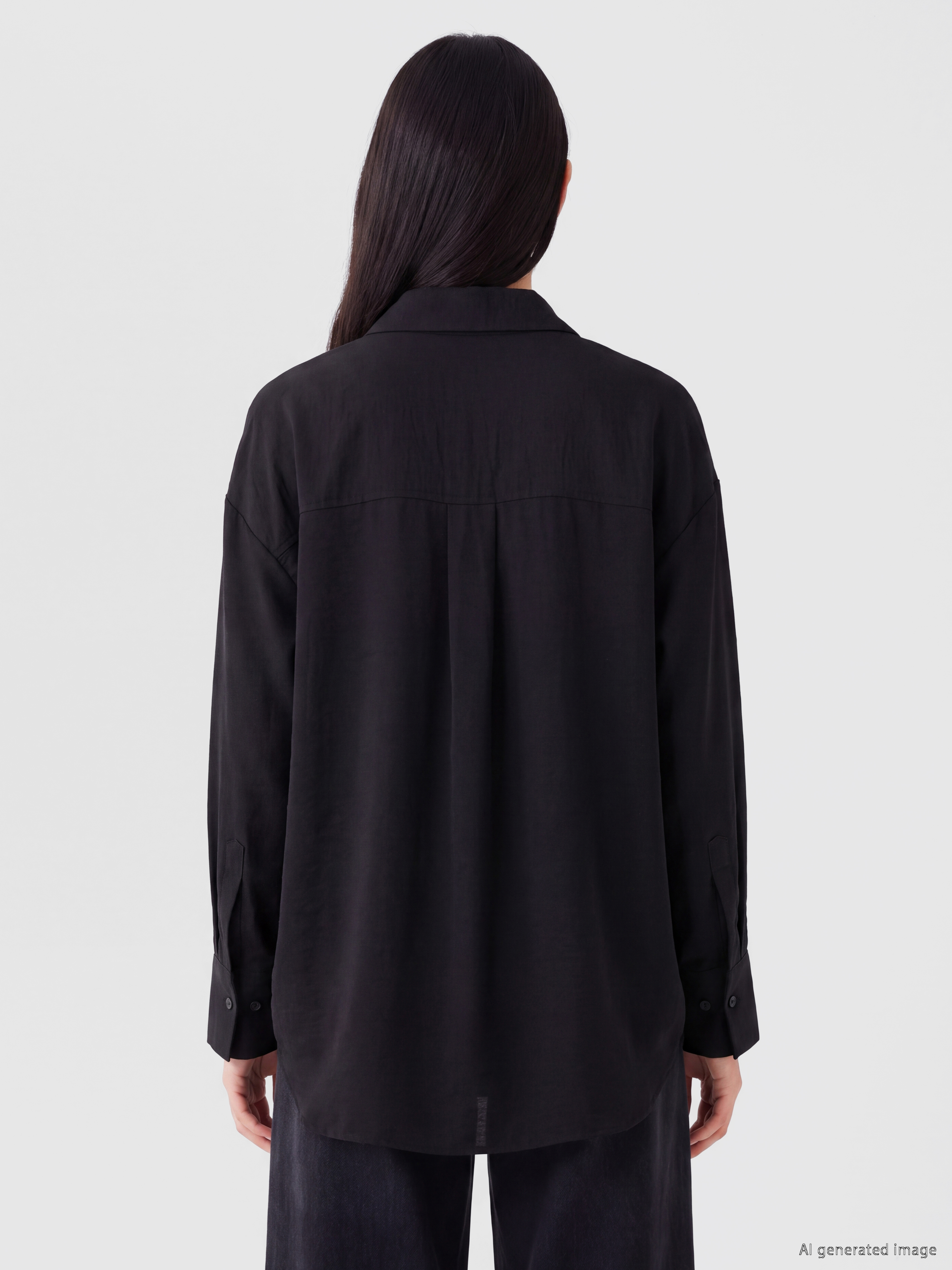 LCW EVERYDAY Dokulu Oversize Kadın Gömlek görsel 4