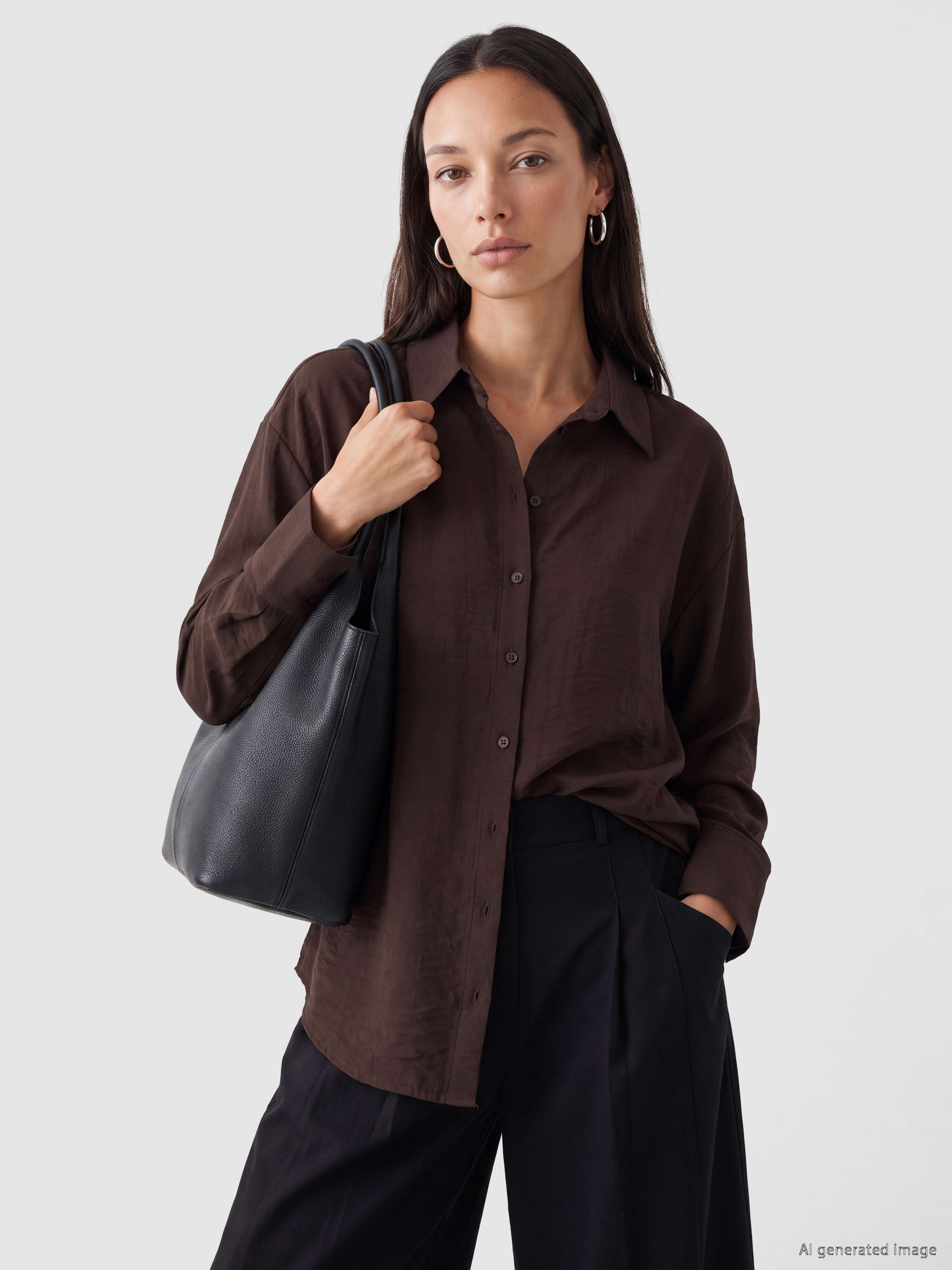 LCW EVERYDAY Dokulu Oversize Kadın Gömlek