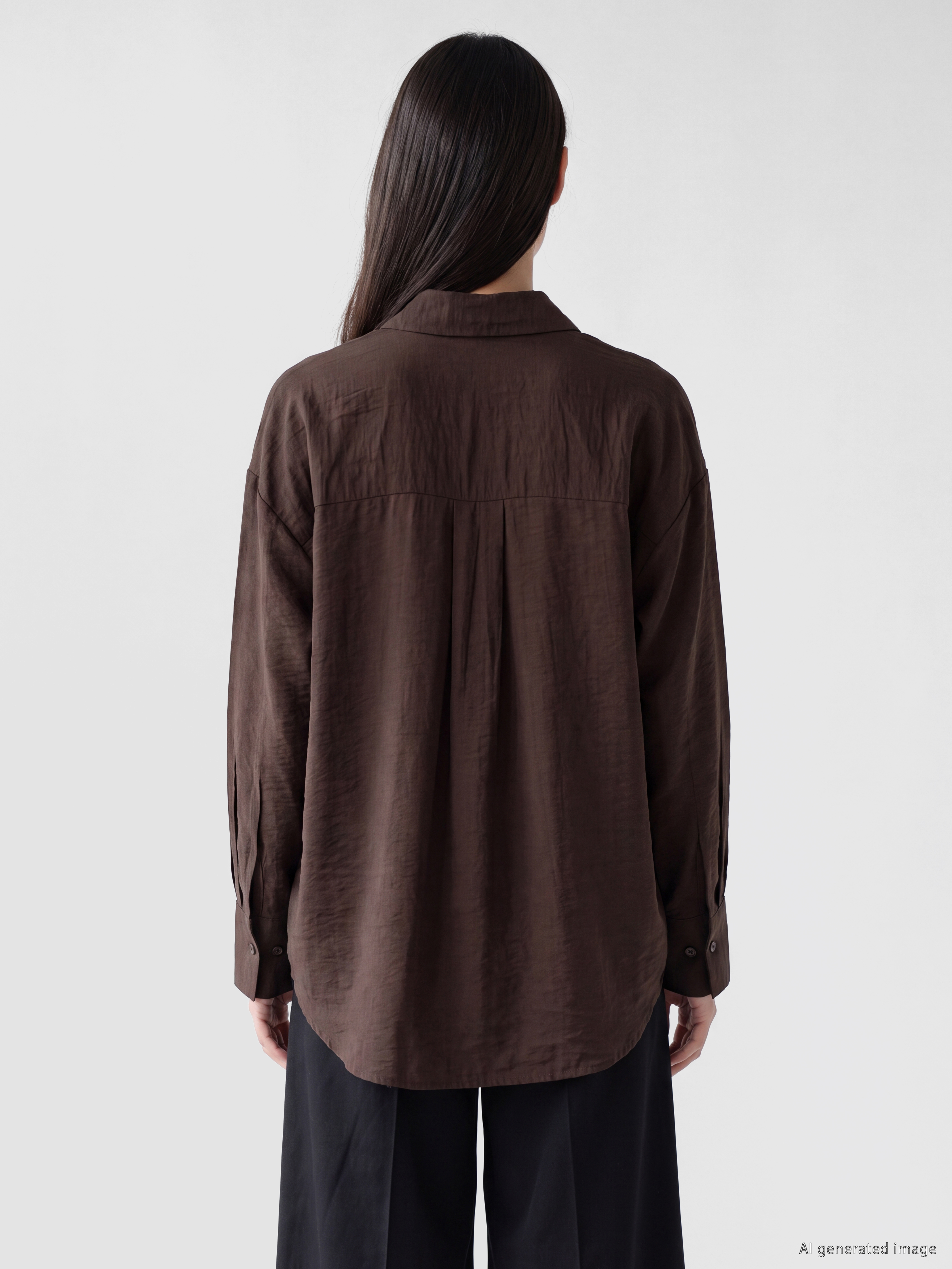 LCW EVERYDAY Dokulu Oversize Kadın Gömlek görsel 4