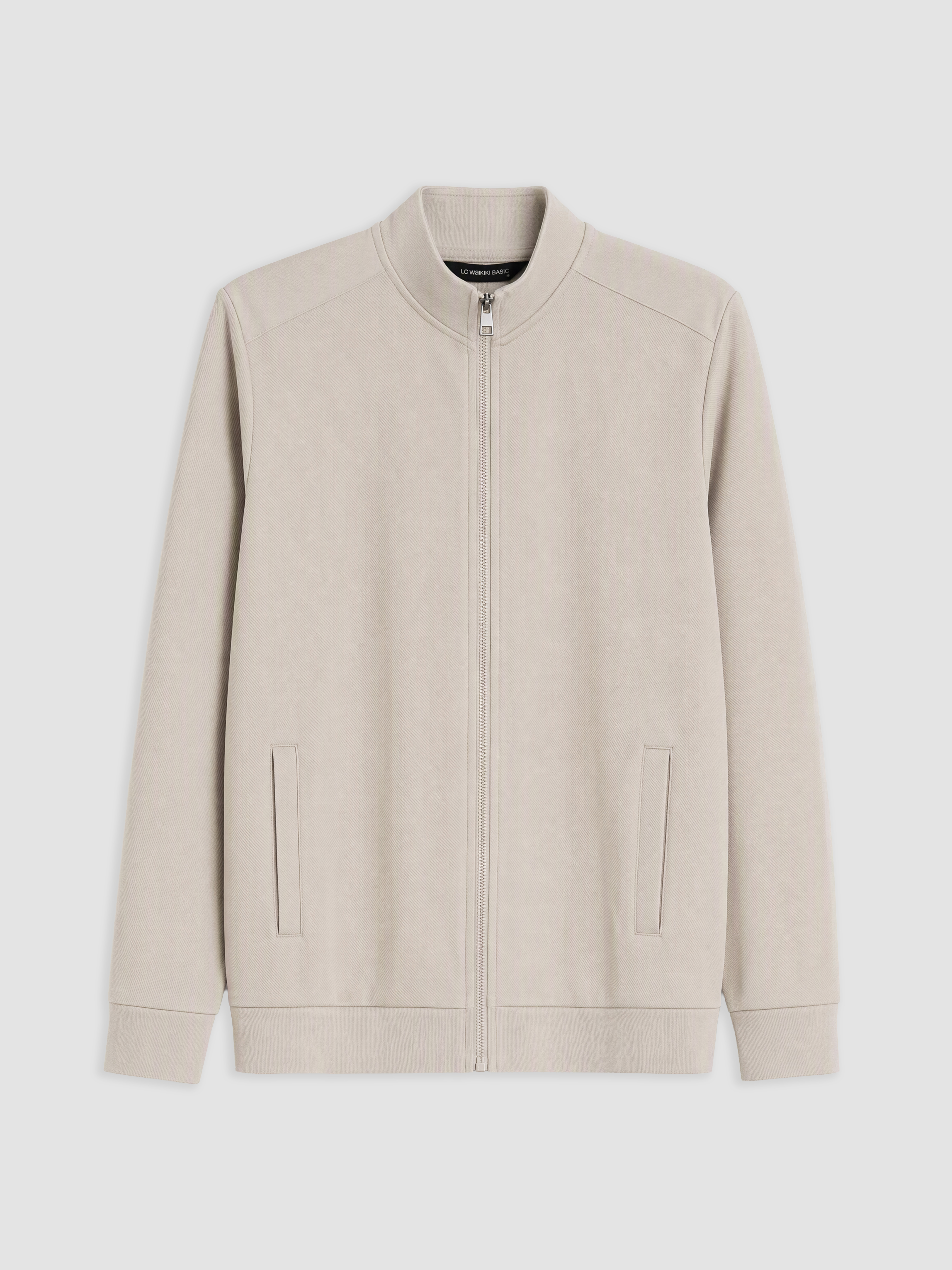 LCWAIKIKI Classic Dik Yaka Erkek Fermuarlı Sweatshirt görsel 4