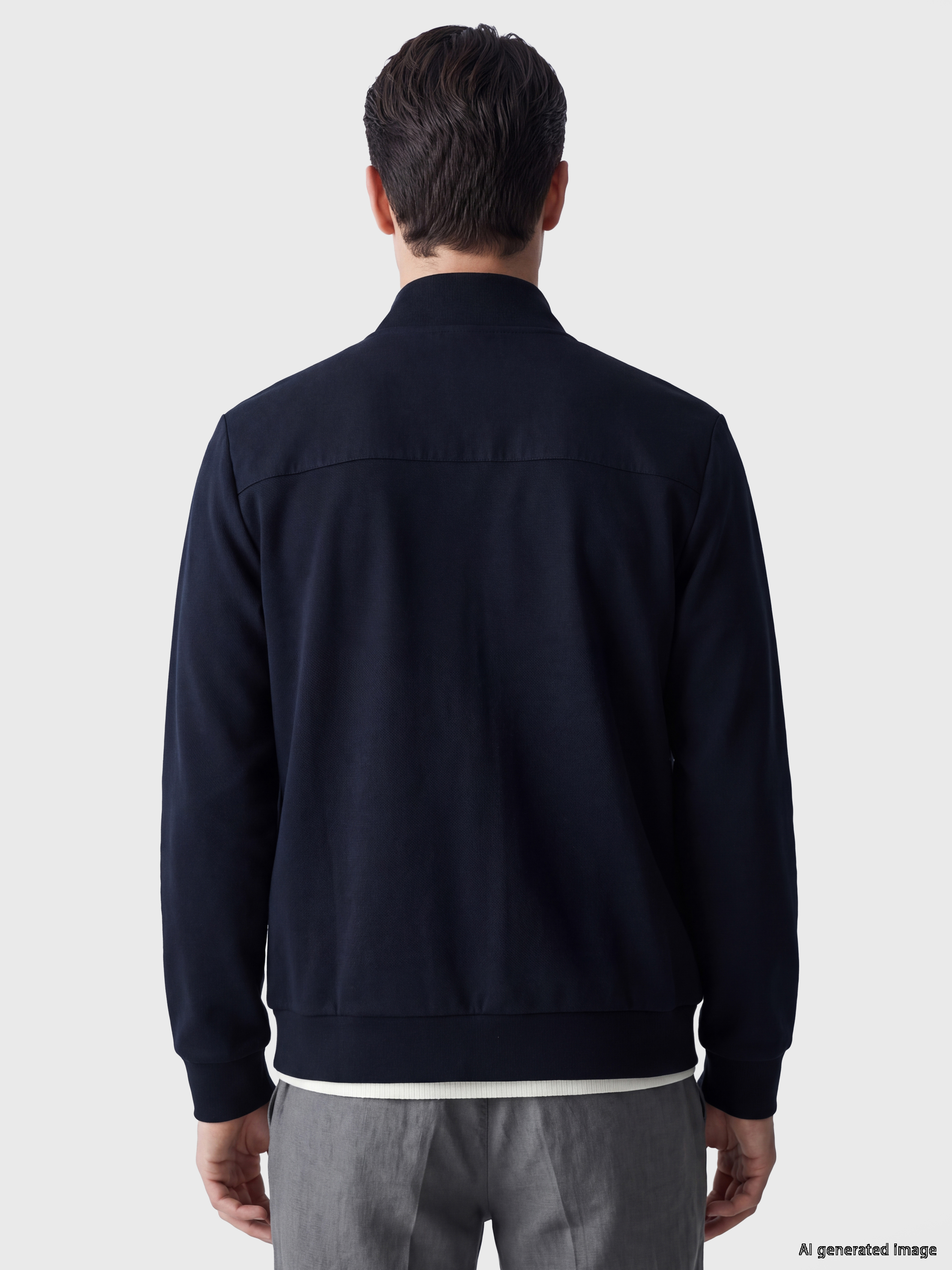 LCWAIKIKI Classic Dik Yaka Erkek Fermuarlı Sweatshirt görsel 3