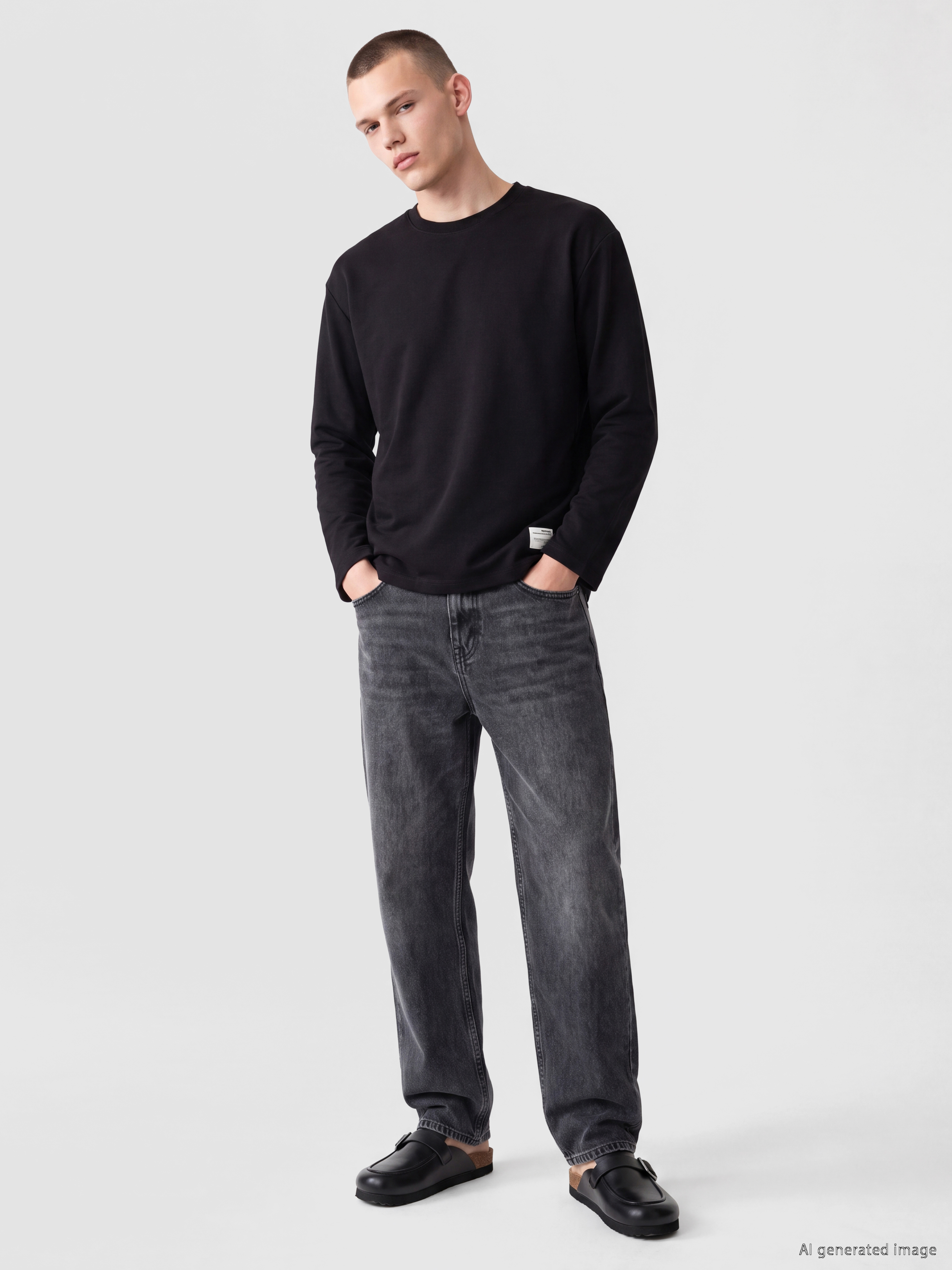 XSIDE Bisiklet Yaka Erkek Sweatshirt görsel 2