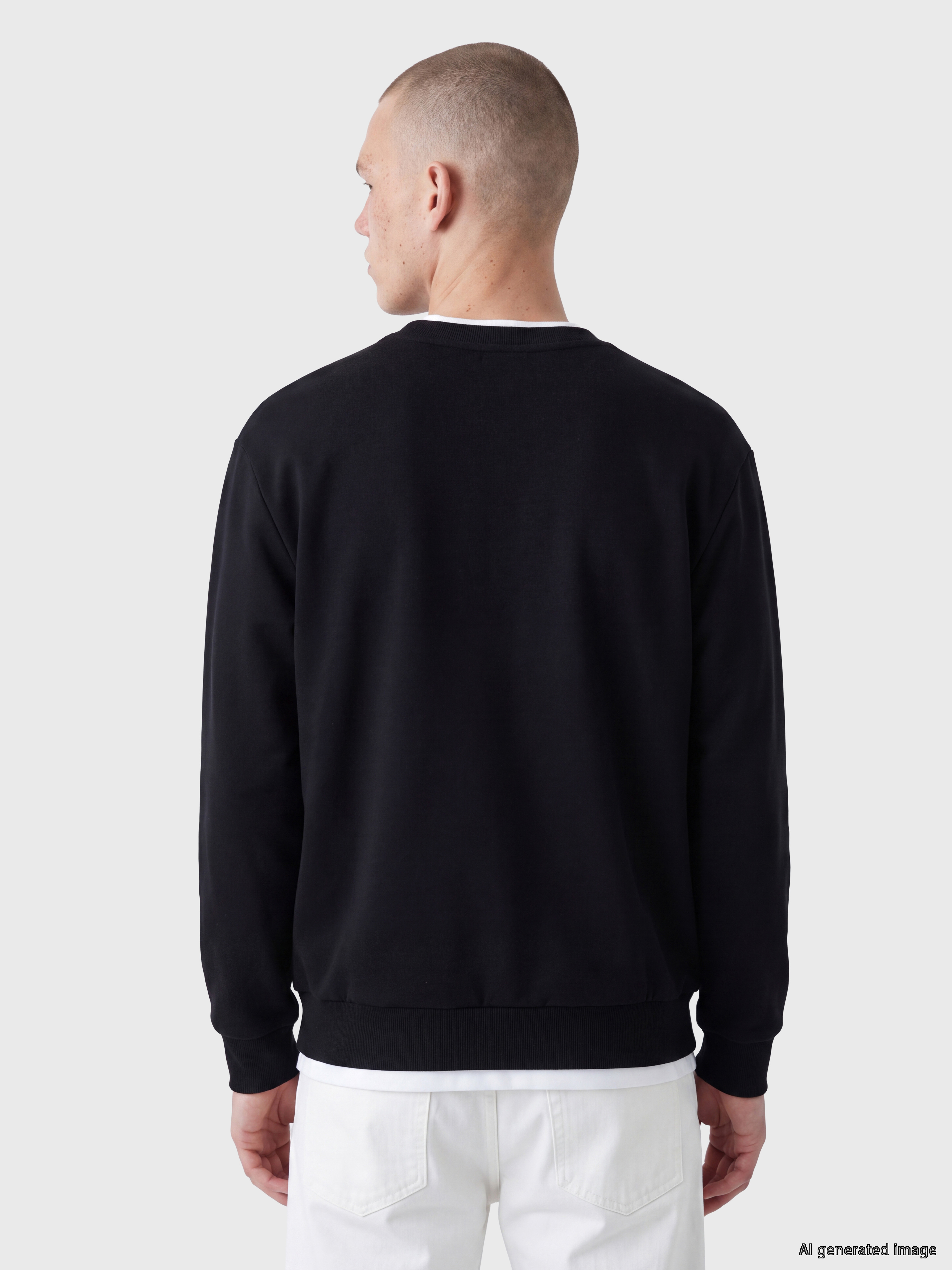 XSIDE Bisiklet Yaka Erkek Sweatshirt görsel 4