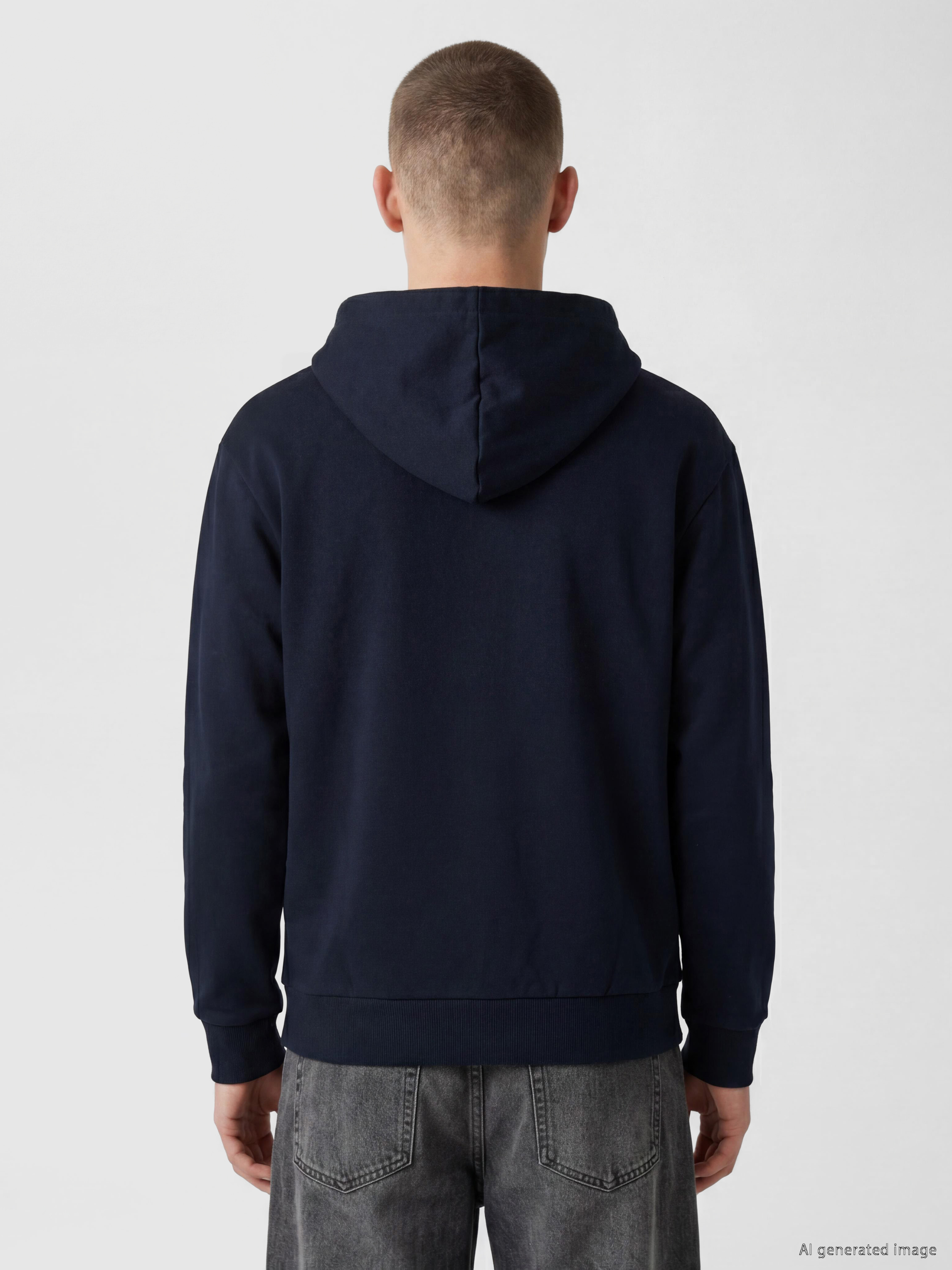 XSIDE Kapüşonlu Erkek Fermuarlı Sweatshirt görsel 3