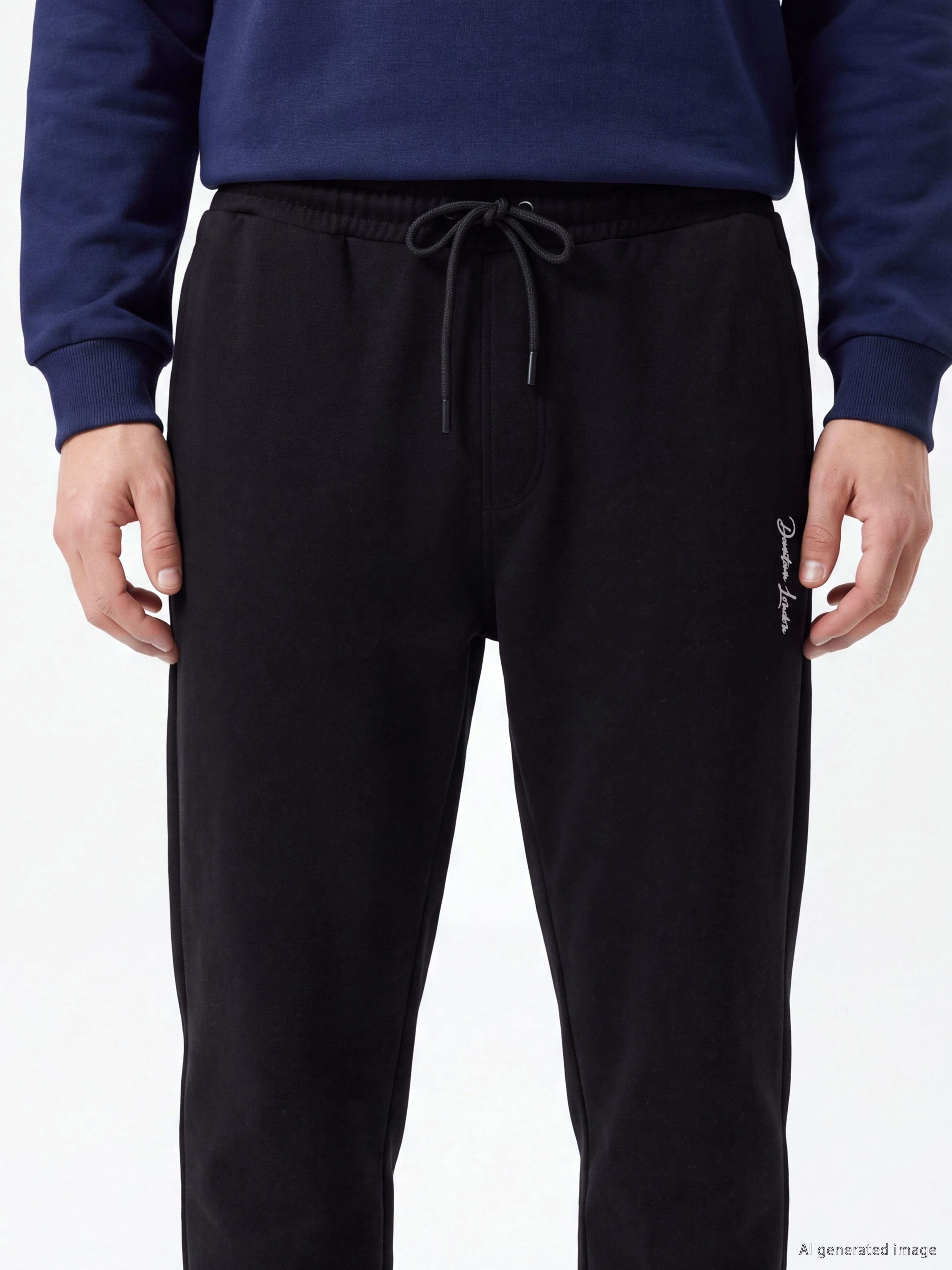 XSIDE Regular Fit Nakışlı Erkek Jogger Eşofman Altı görsel 3