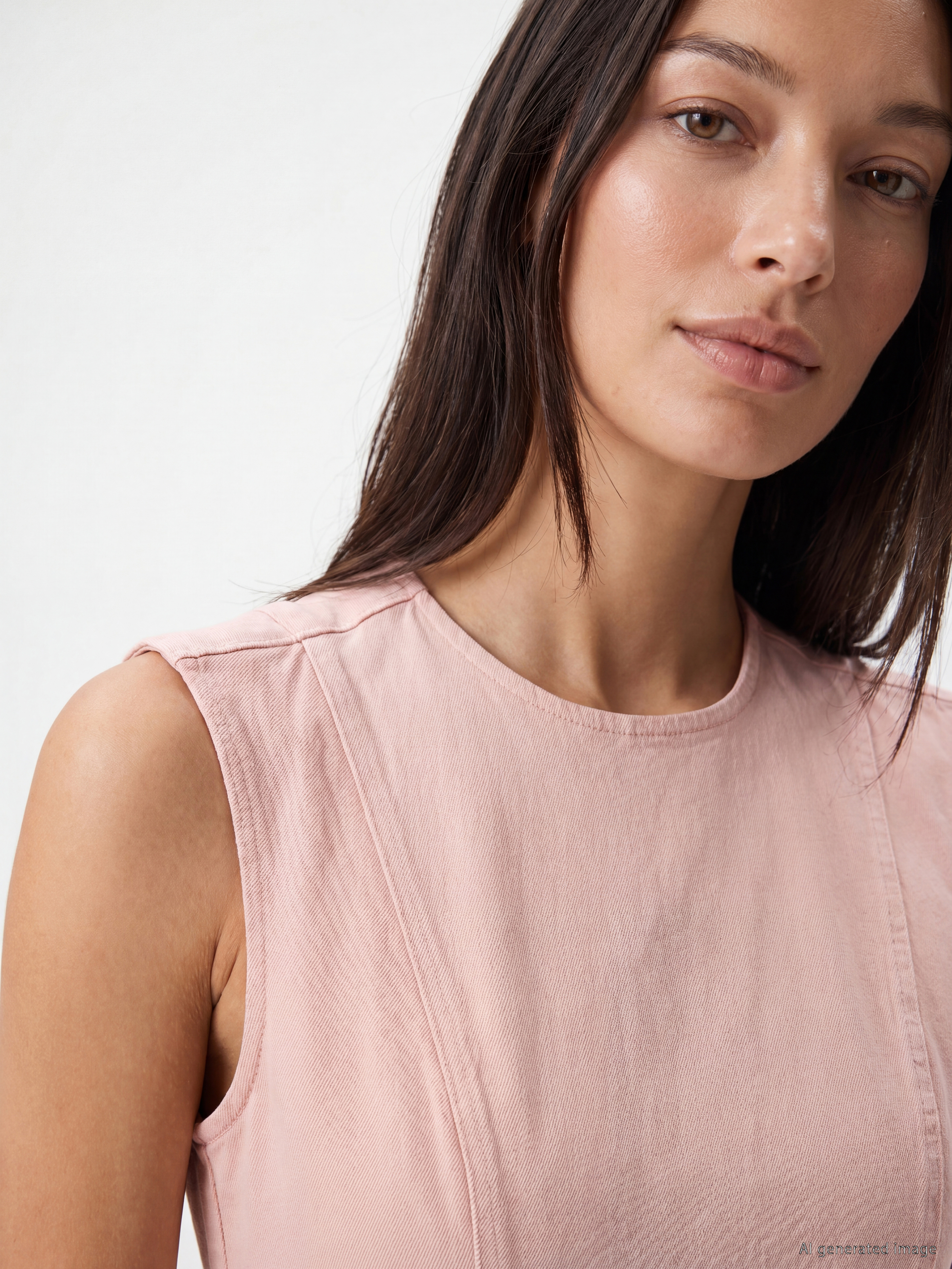 LCW EVERYDAY Bisiklet Yaka Mini Jean Elbise görsel 3