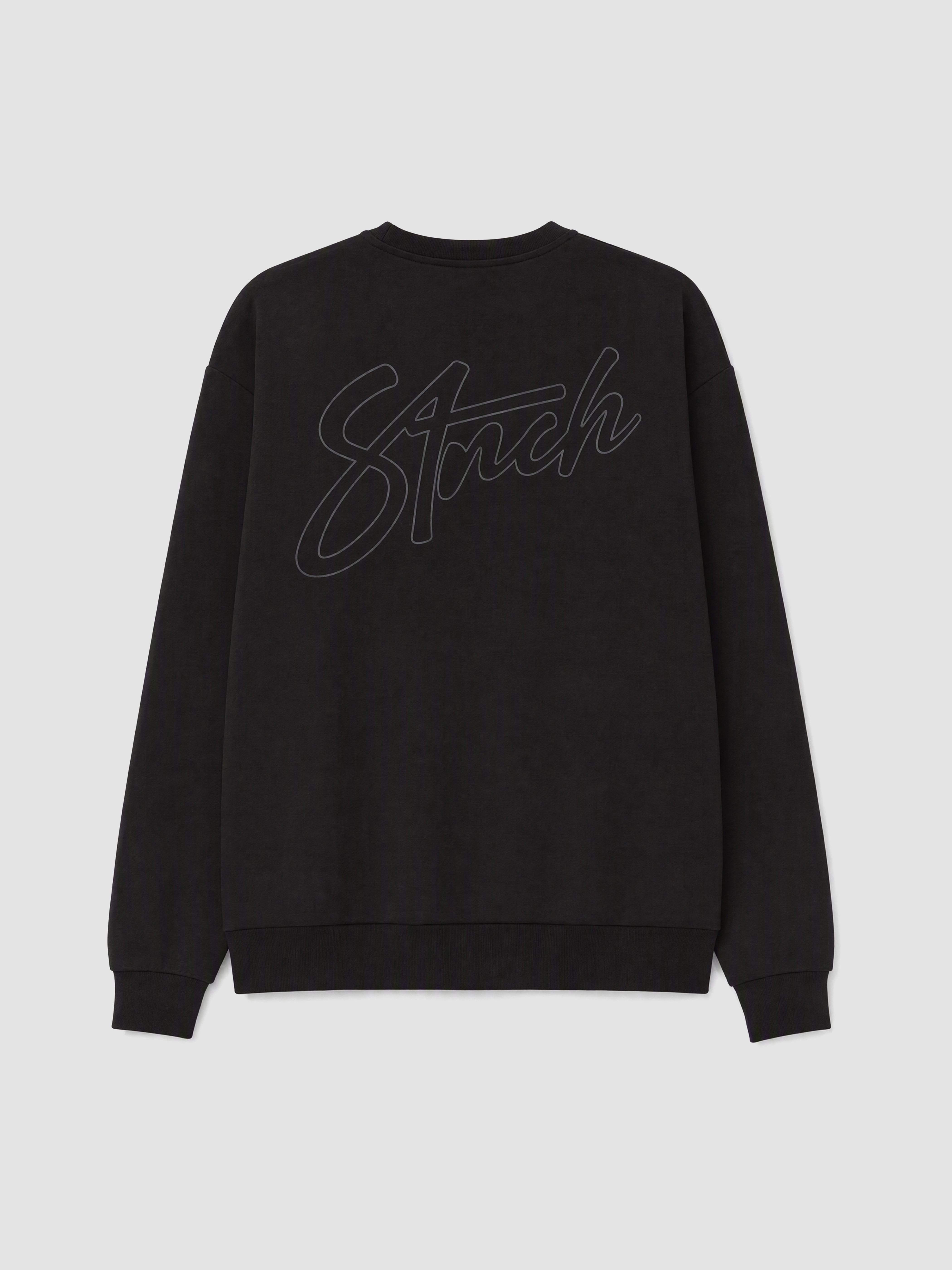XSIDE Bisiklet Yaka Nakışlı Erkek Sweatshirt görsel 3