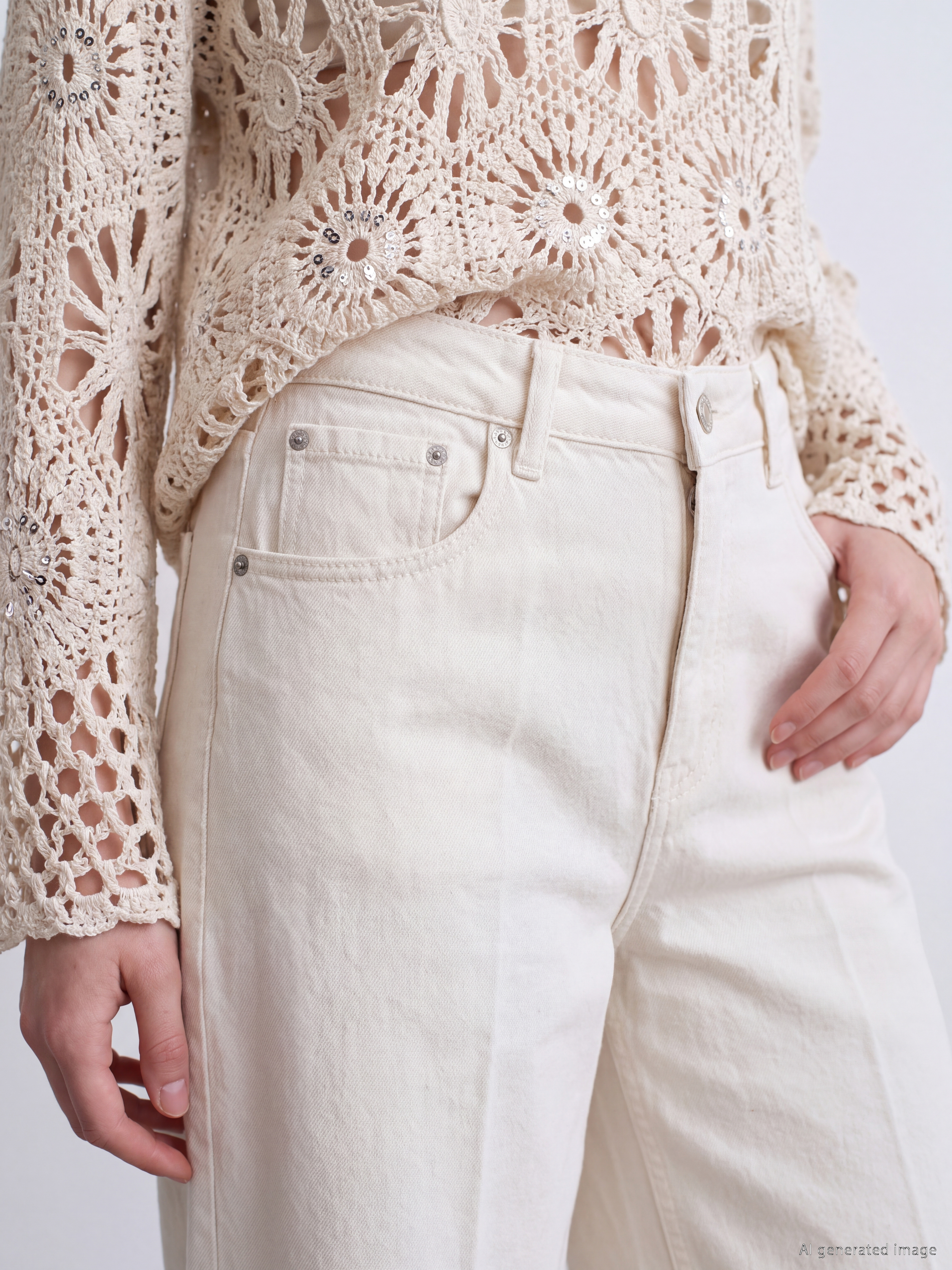 LCW Jeans Wideleg Kadın Jean Pantolon görsel 3