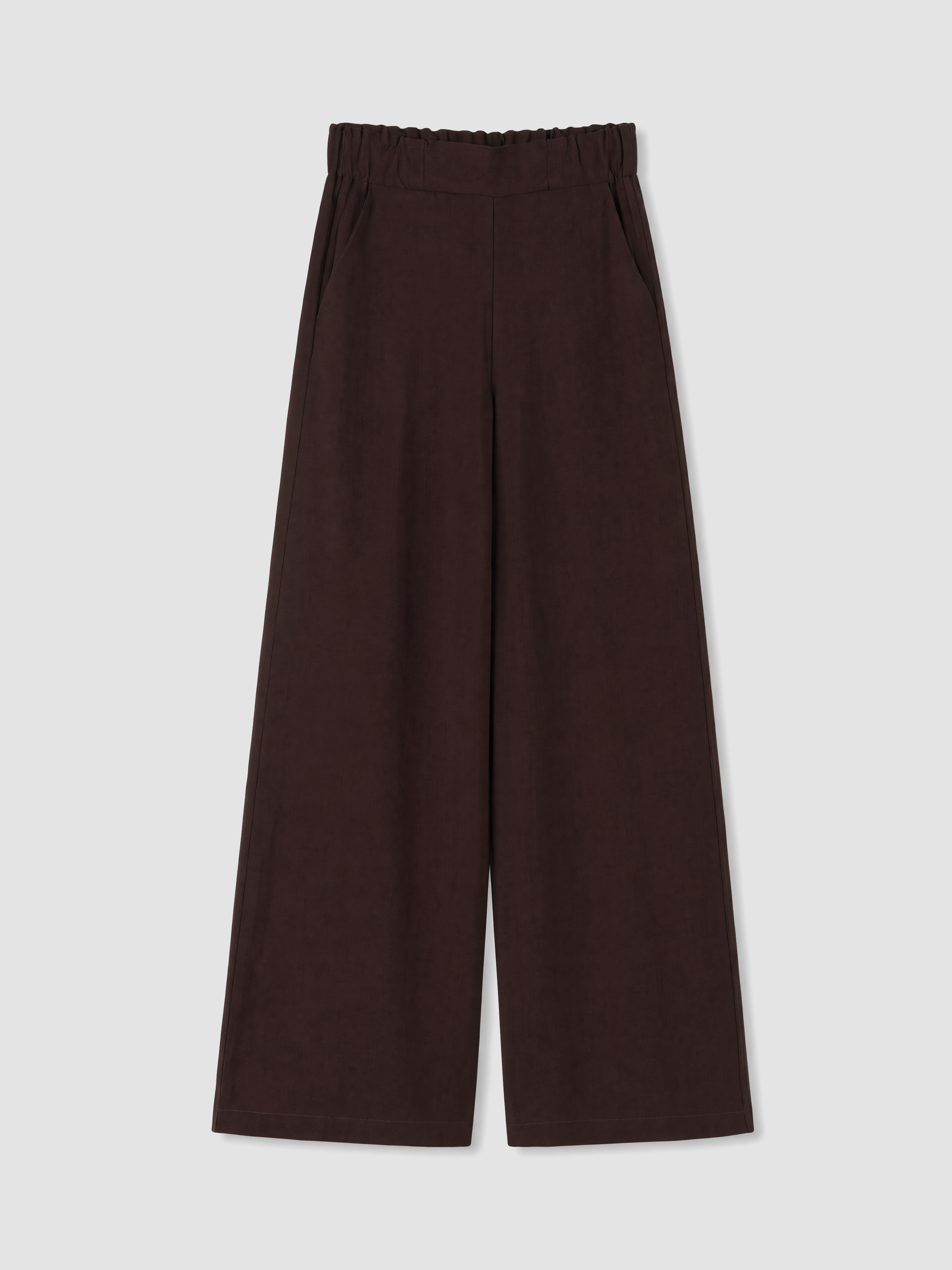 LCWAIKIKI Classic Beli Lastikli Geniş Paça Kadın Pantolon görsel 5