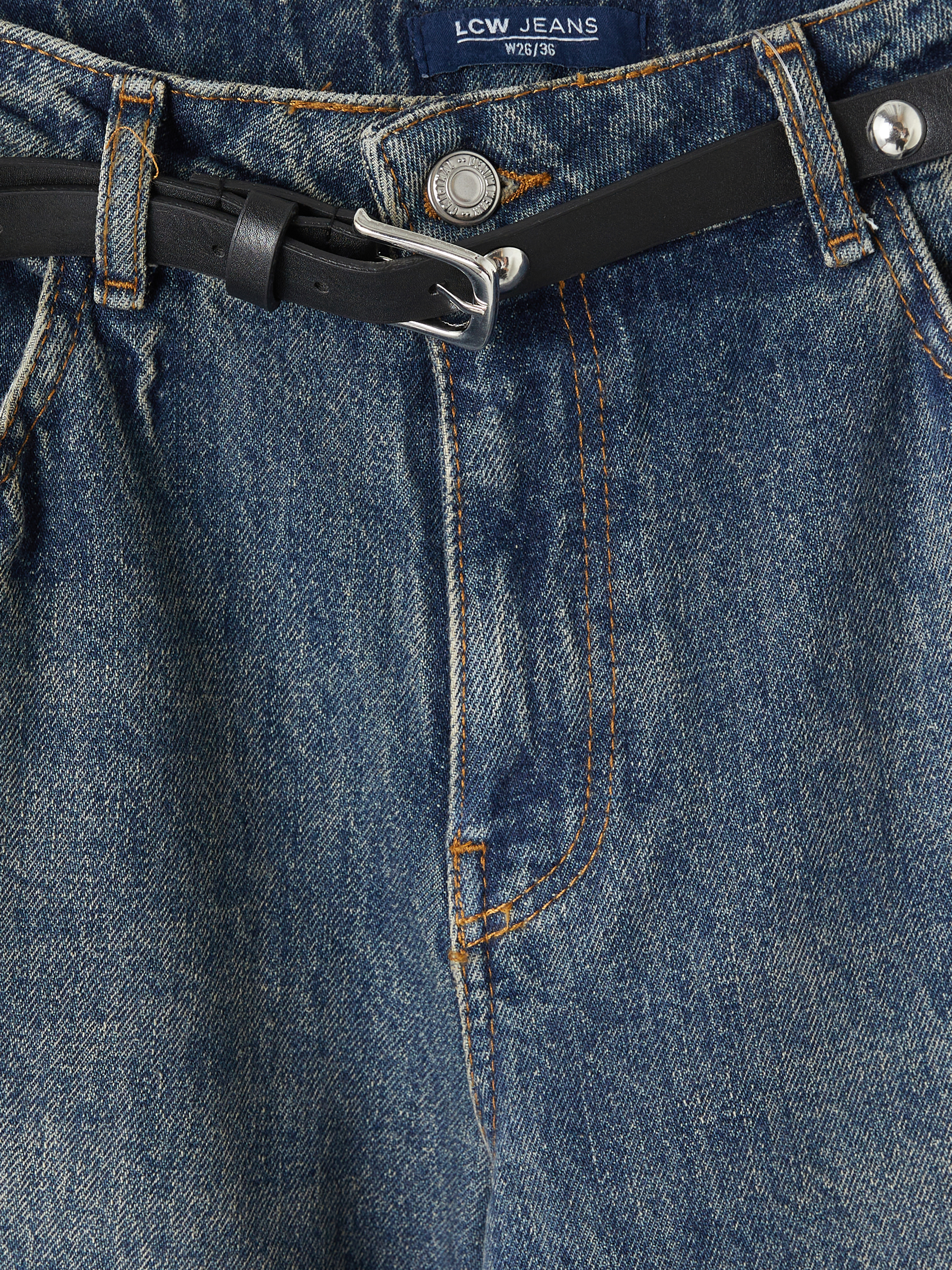 LCW Jeans Wideleg Kadın Jean Pantolon görsel 6