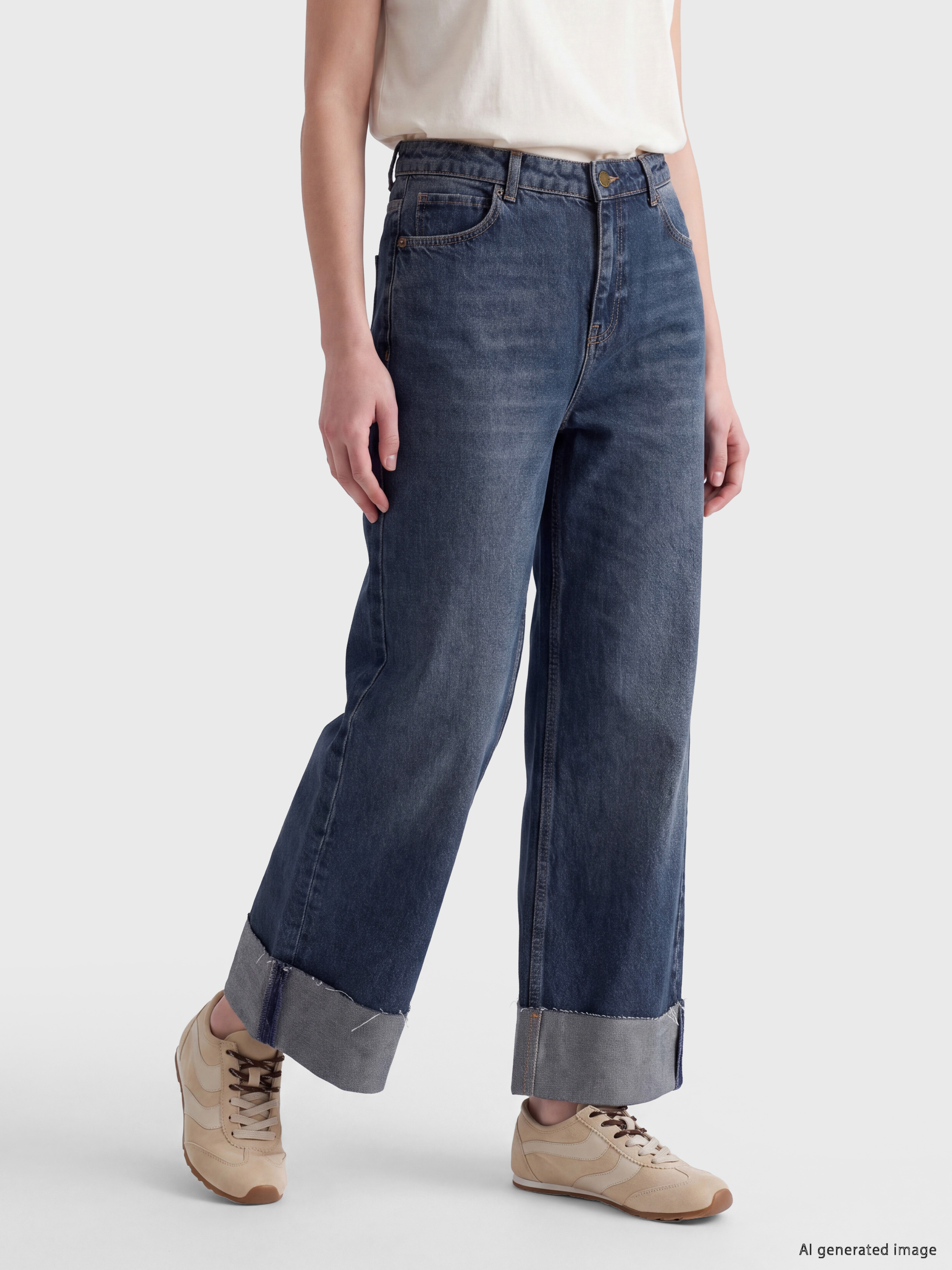 LCW Jeans Wideleg Kadın Jean Pantolon görsel 2