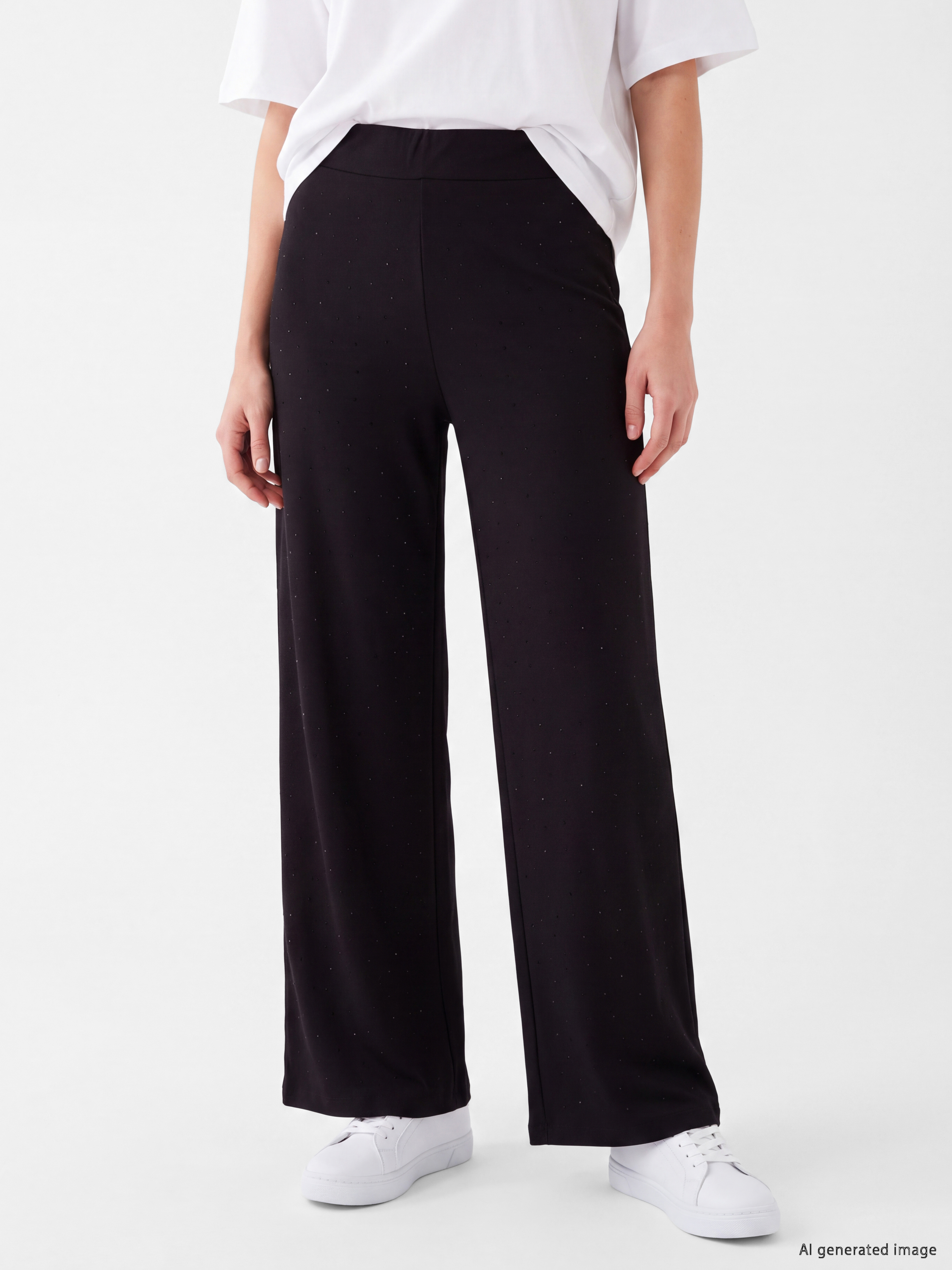 LCW Comfort Beli Lastikli Taşlı Kadın Eşofman Altı görsel 2