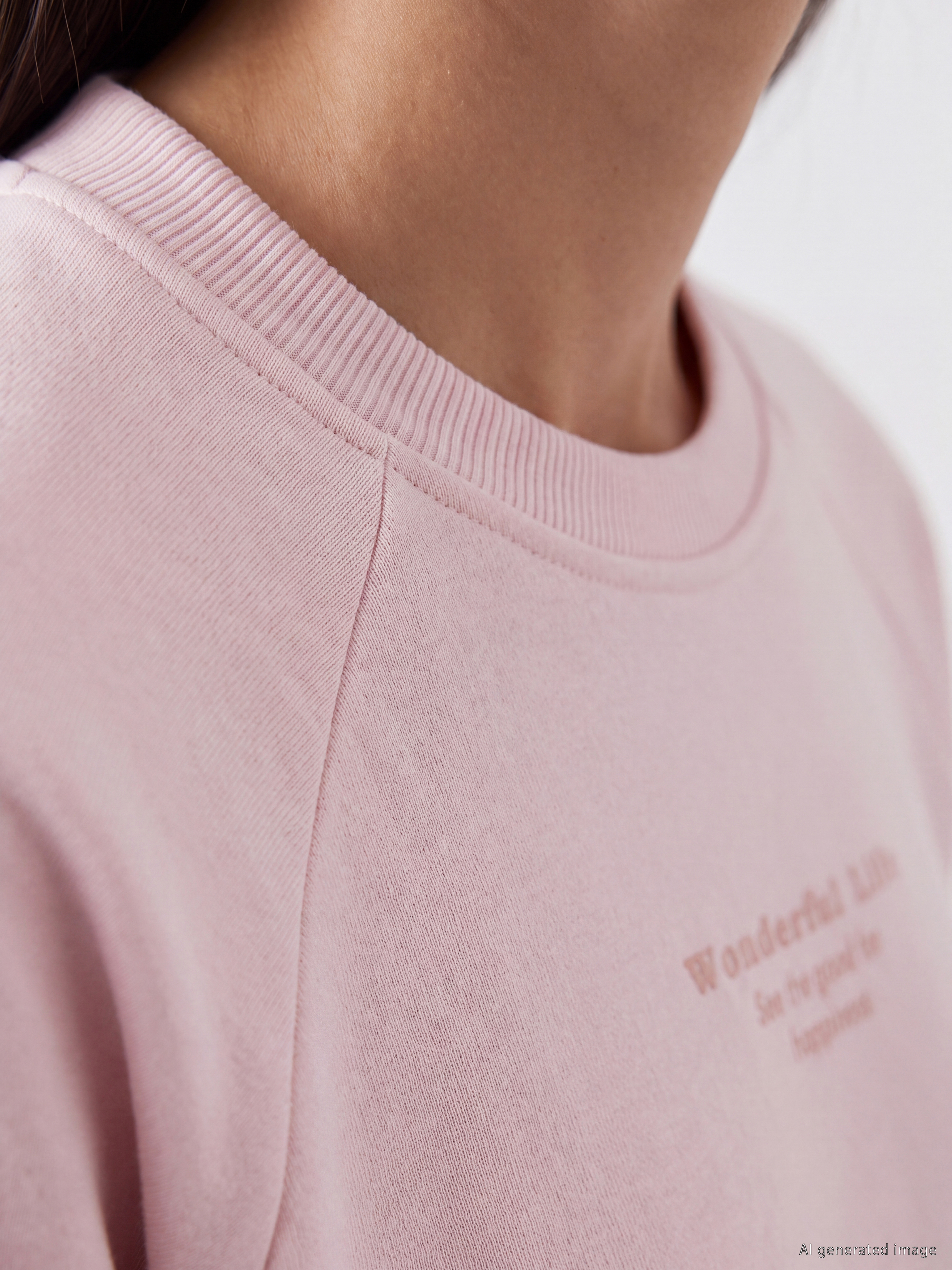 LC WAIKIKI Baskılı Oversize Kadın Sweatshirt görsel 3