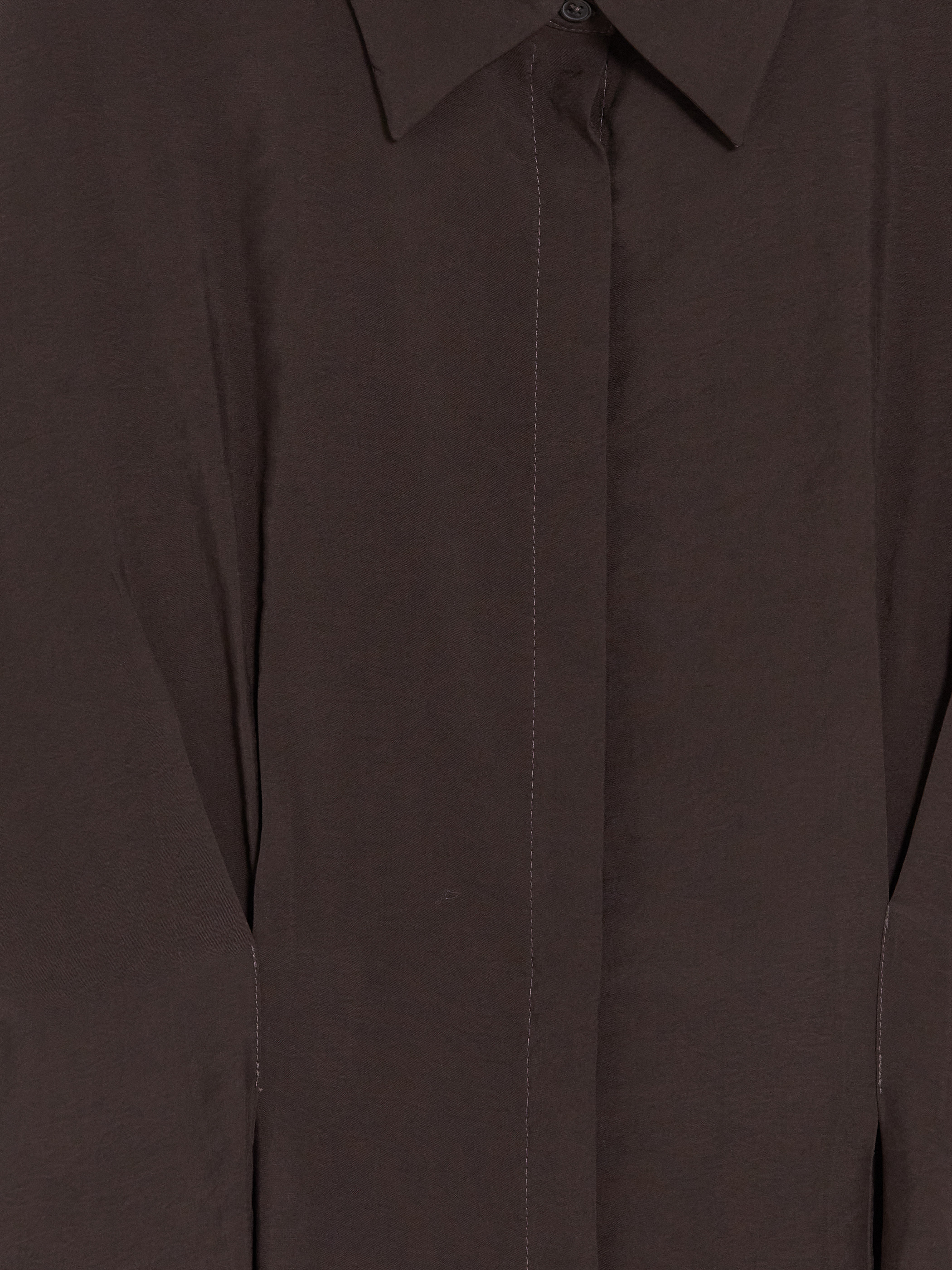LCW Modest Modal Karışımlı Pileli Kadın Gömlek Tunik görsel 6