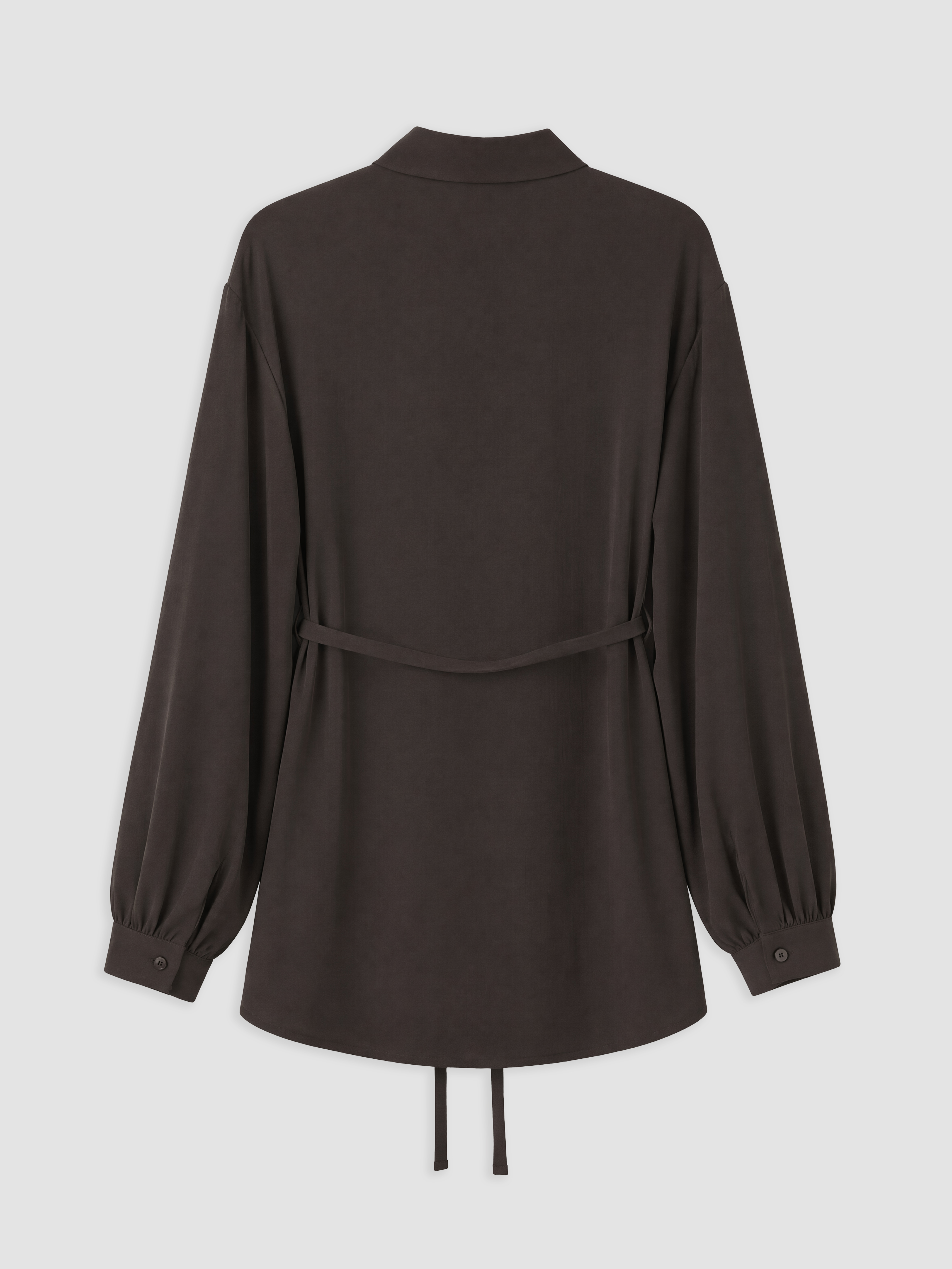 LCW Modest Beli Kuşaklı Kadın Gömlek Tunik görsel 6