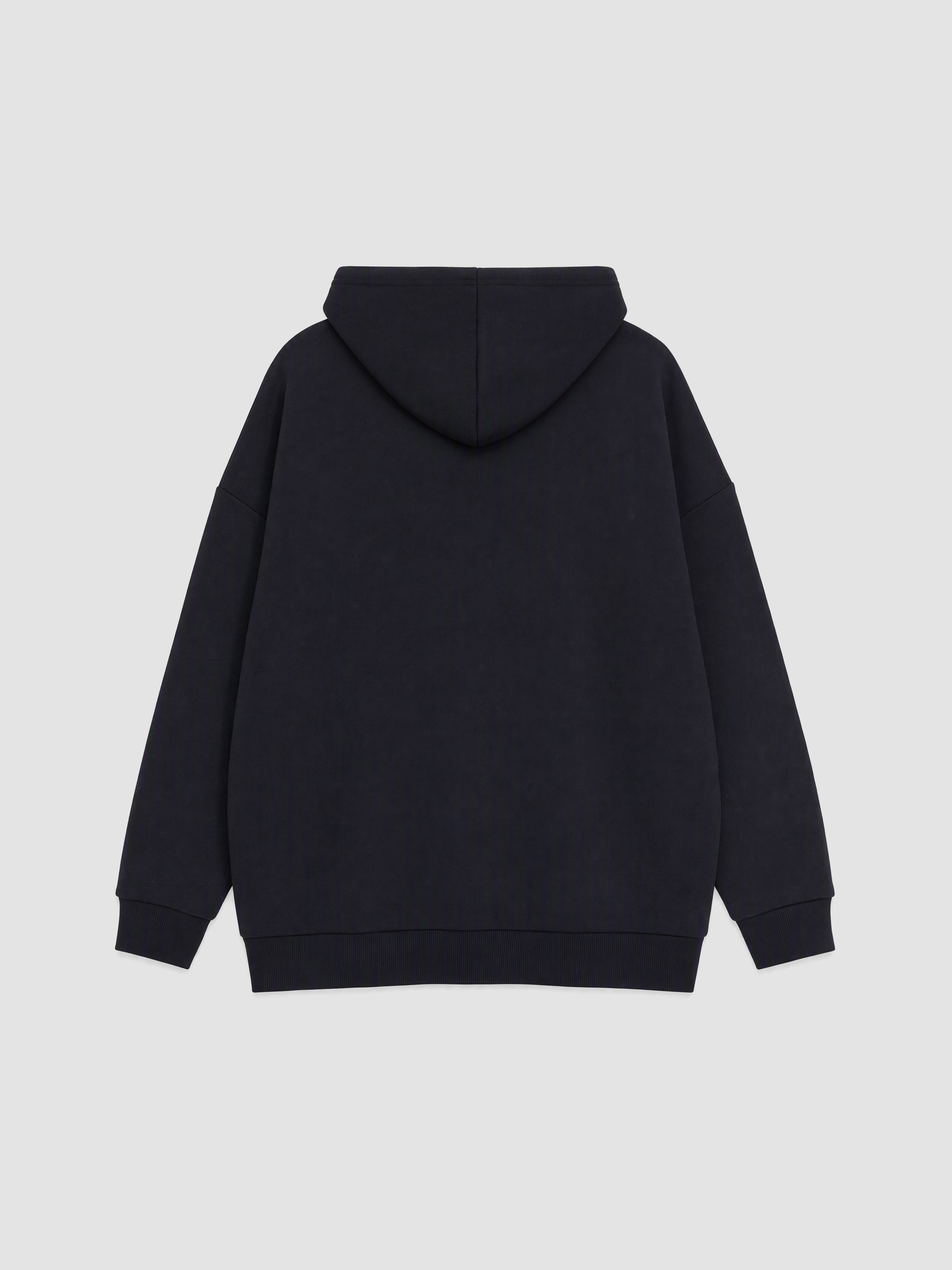 LCW Modest Kapüşonlu Oversize Kadın Kalın Fermuarlı Sweatshirt görsel 7