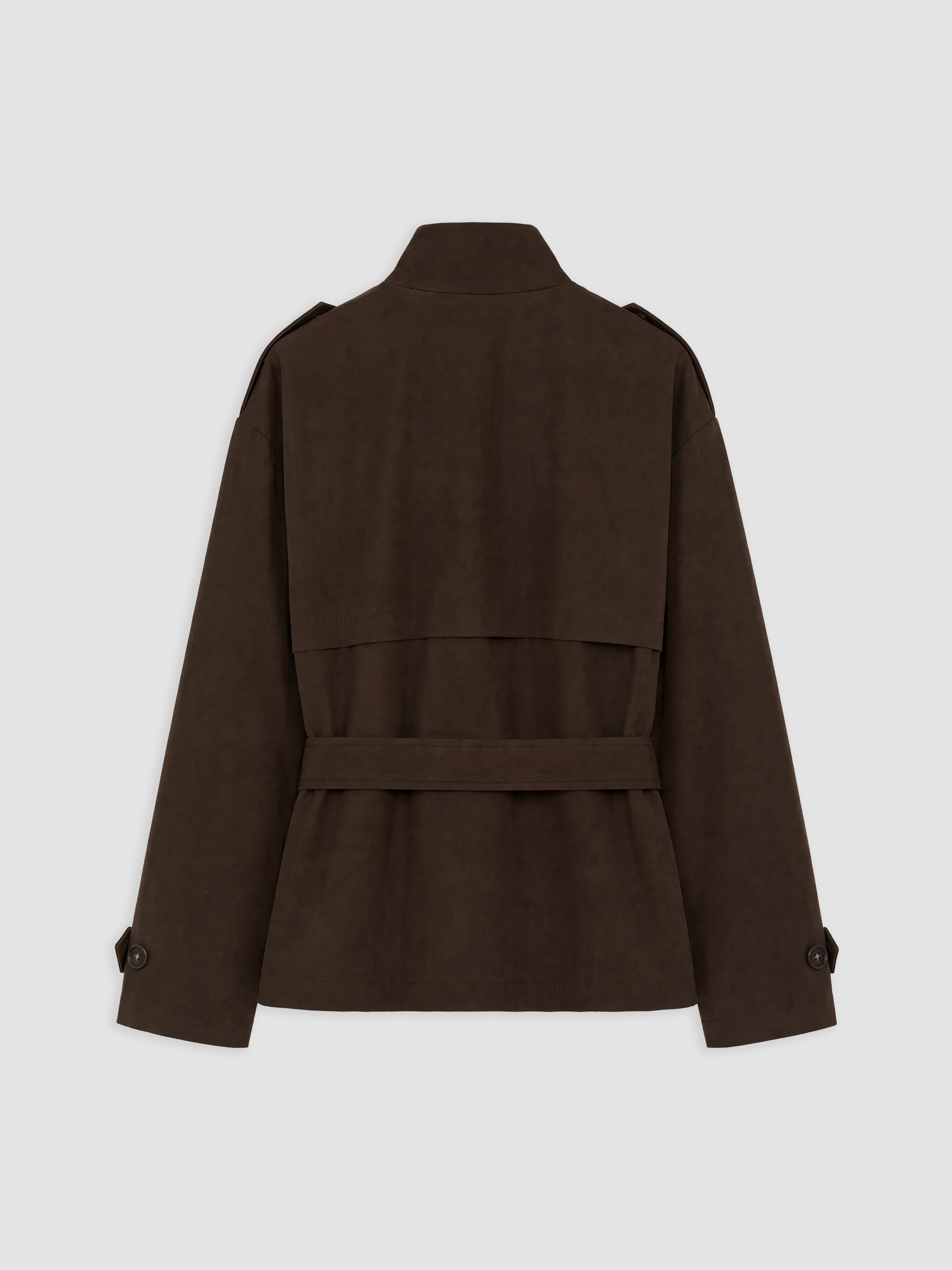 LC WAIKIKI Kuşaklı Oversize Kadın Trençkot görsel 7