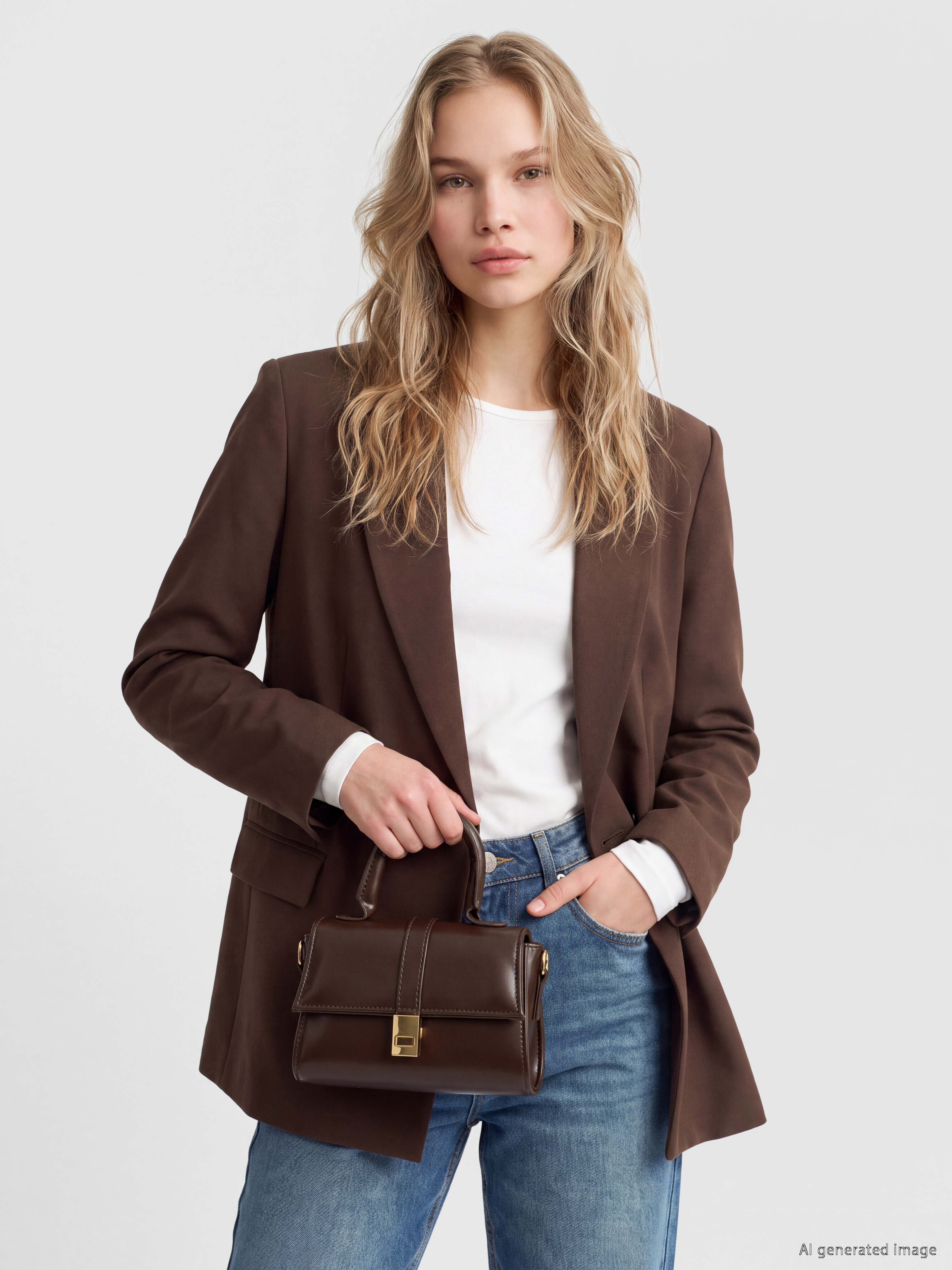 LCW ACCESSORIES Deri Görünümlü Kadın Omuz Çantası