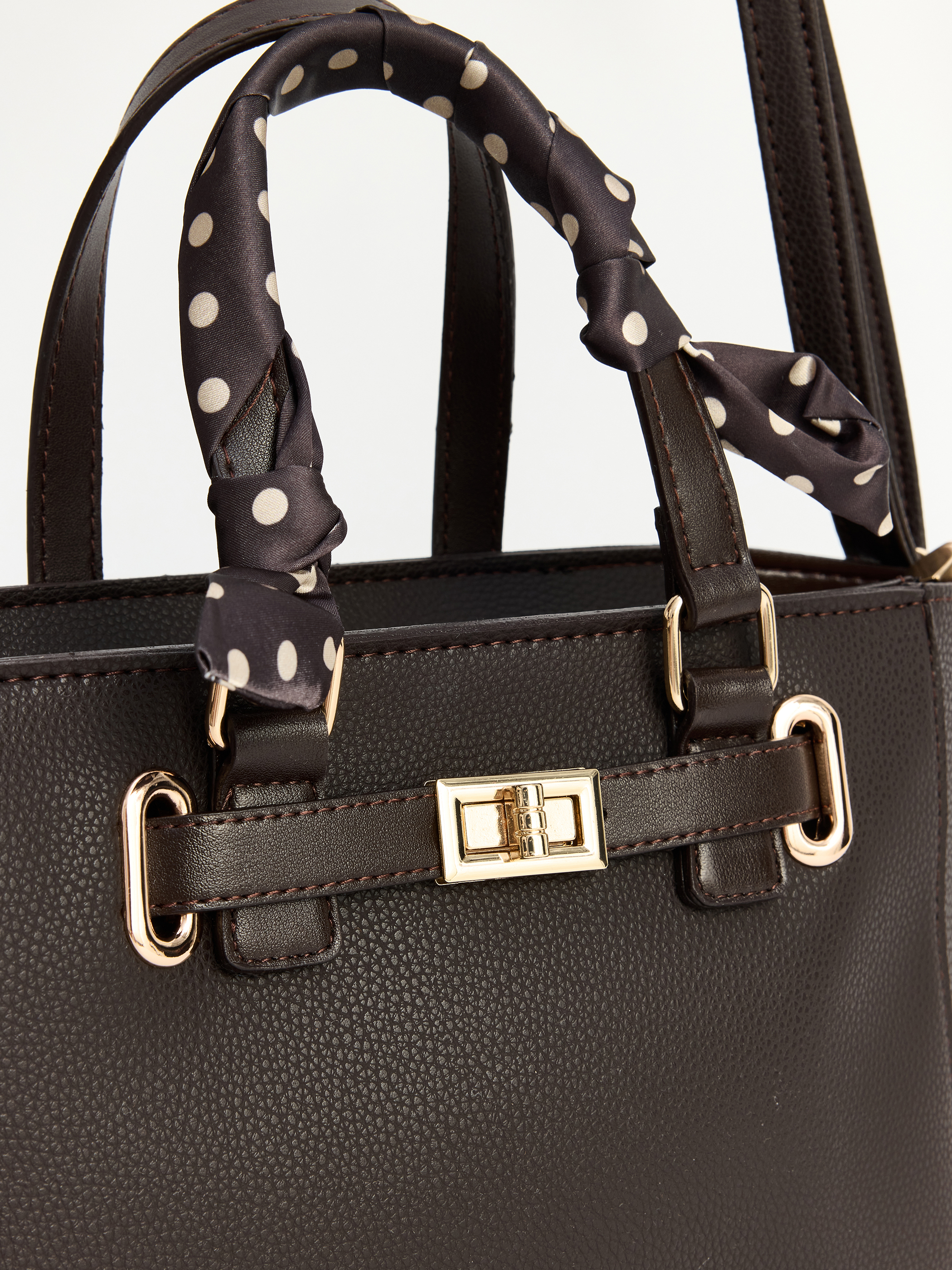 LCW ACCESSORIES Deri Görünümlü Kadın Omuz Çantası görsel 4