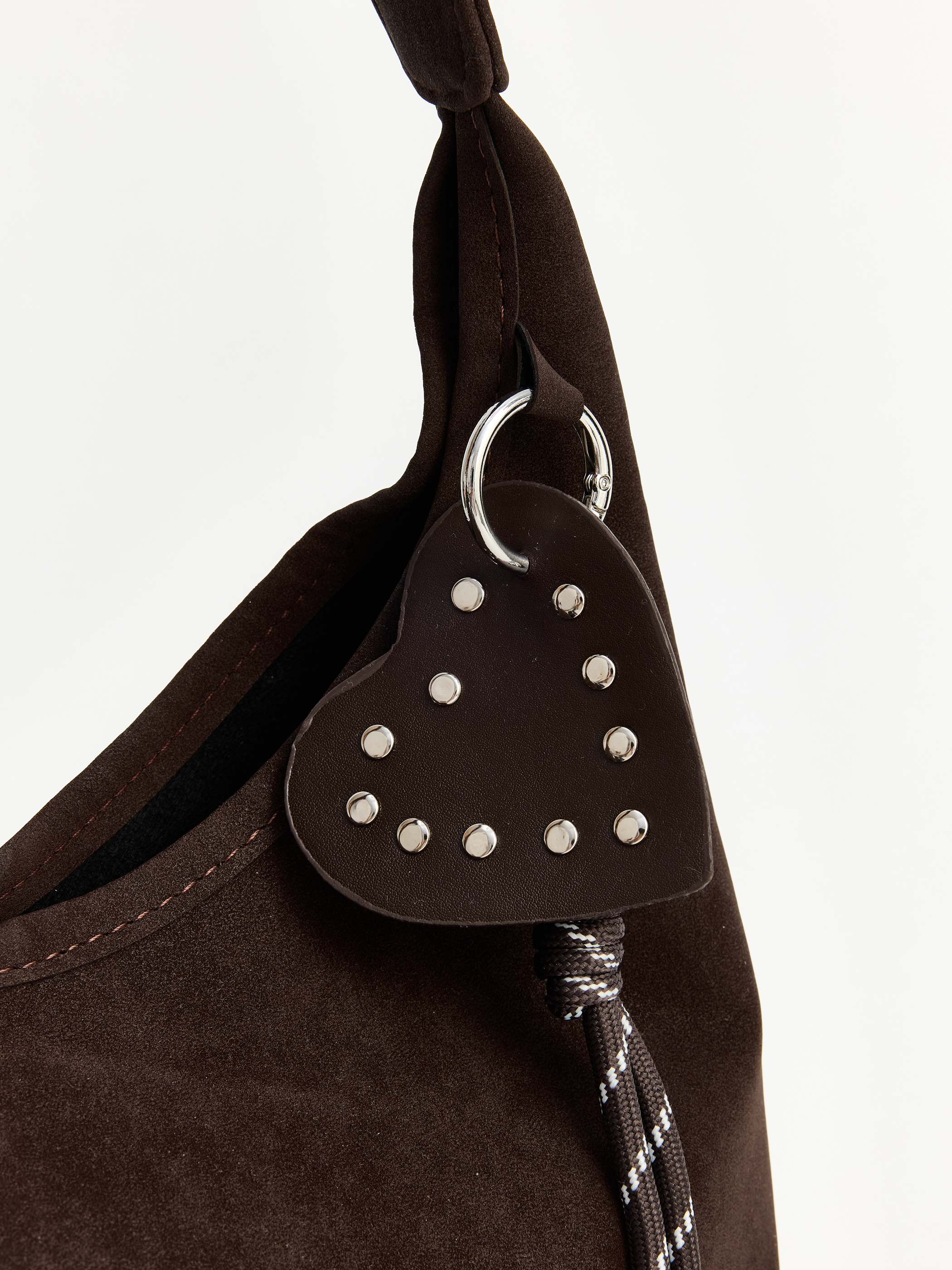 LCW ACCESSORIES Süet Kadın Omuz Çantası görsel 4
