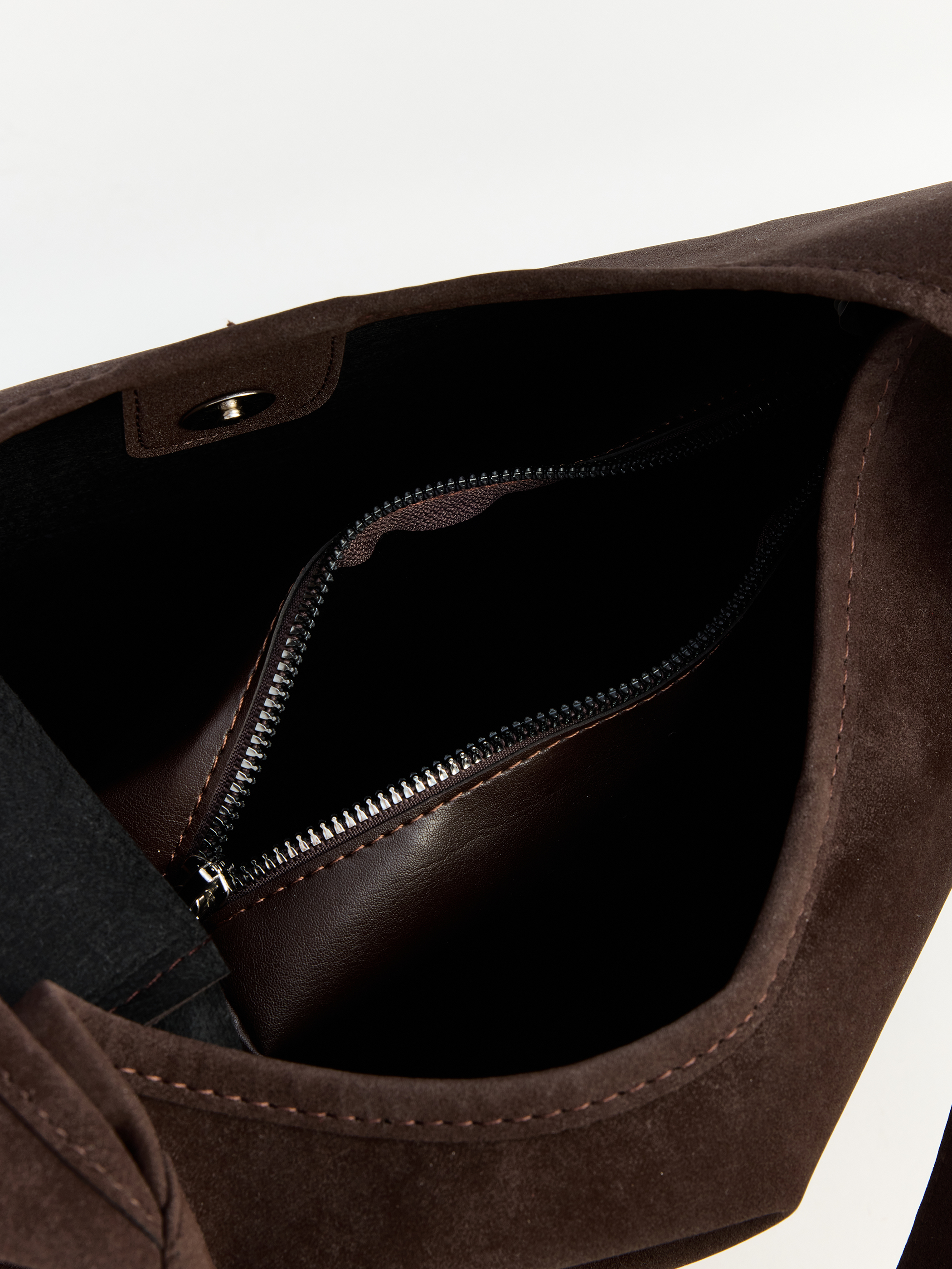 LCW ACCESSORIES Süet Kadın Omuz Çantası görsel 6