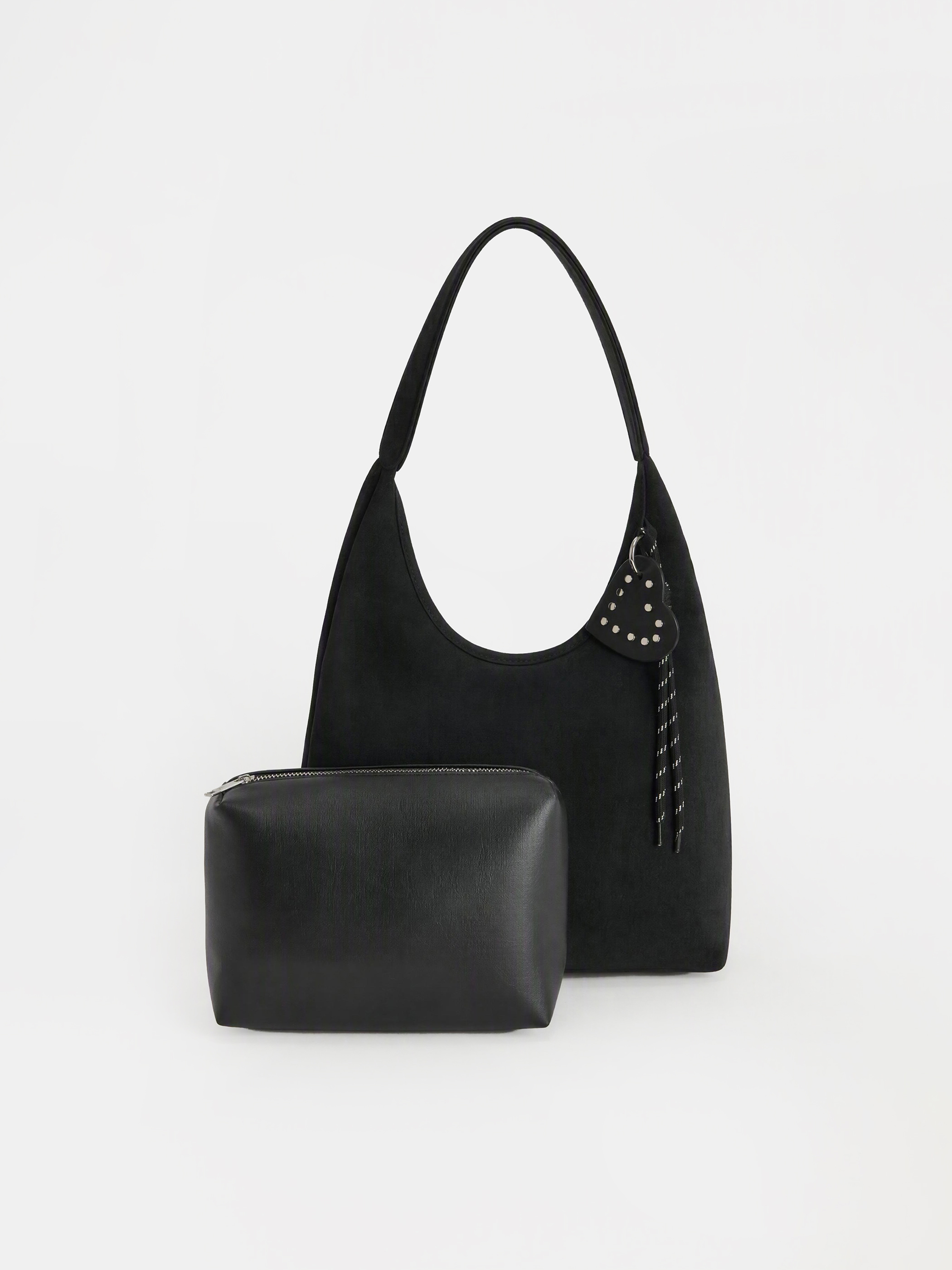 LCW ACCESSORIES Süet Kadın Omuz Çantası görsel 3
