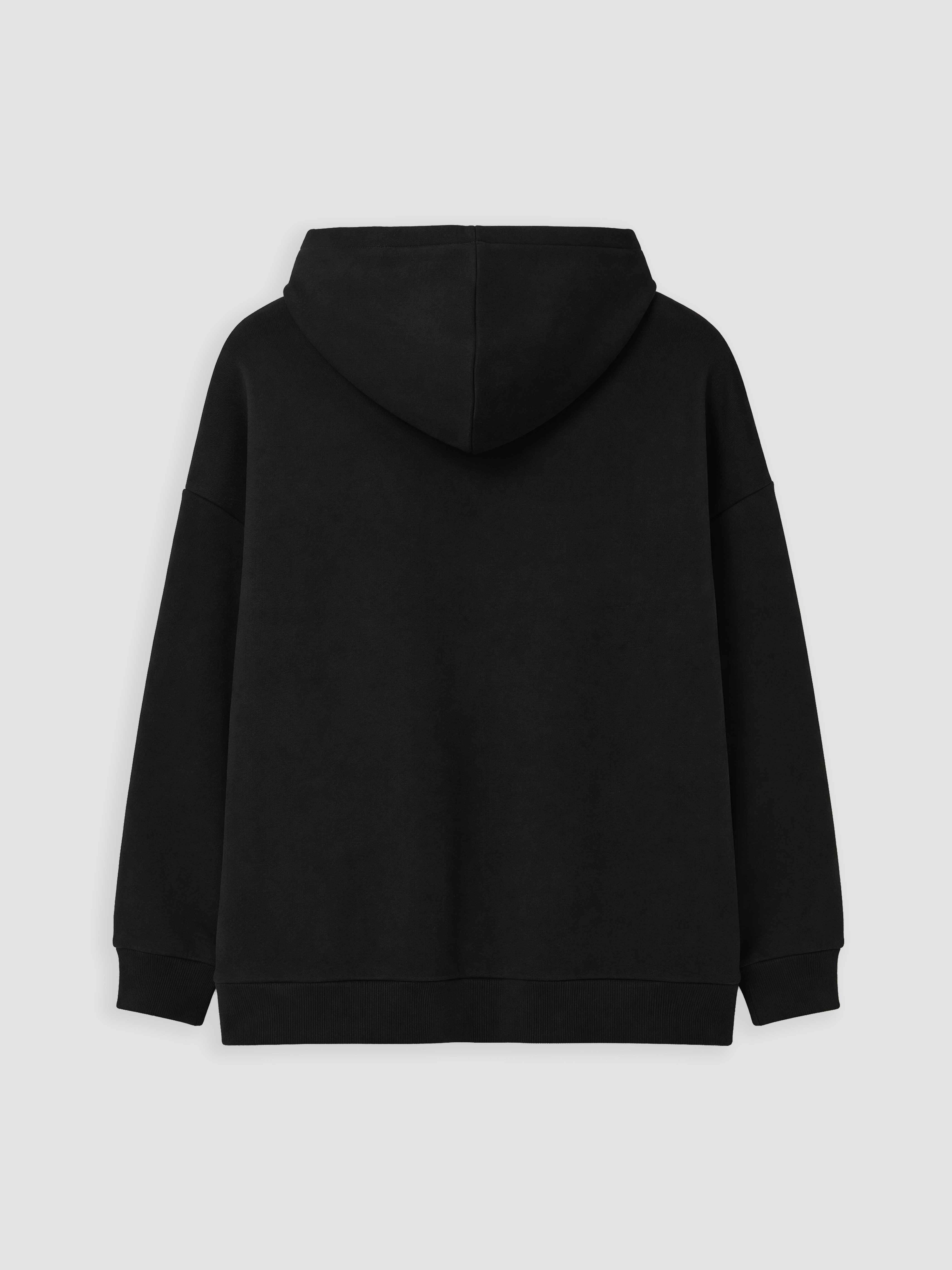 LCW Modest Kapüşonlu Oversize Kadın Kalın Fermuarlı Sweatshirt görsel 7