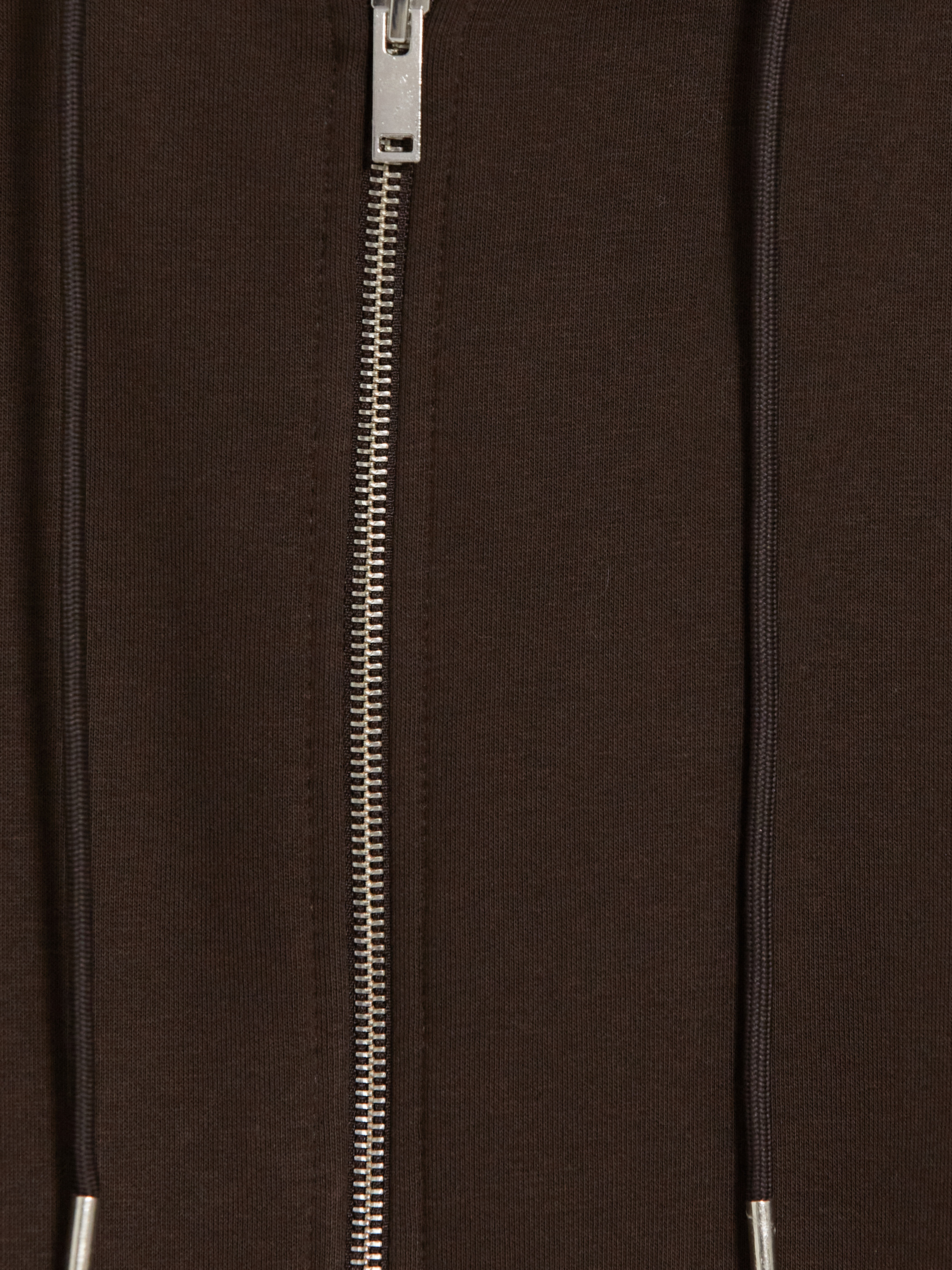 LCW Modest Kapüşonlu Oversize Kadın Kalın Fermuarlı Sweatshirt görsel 6