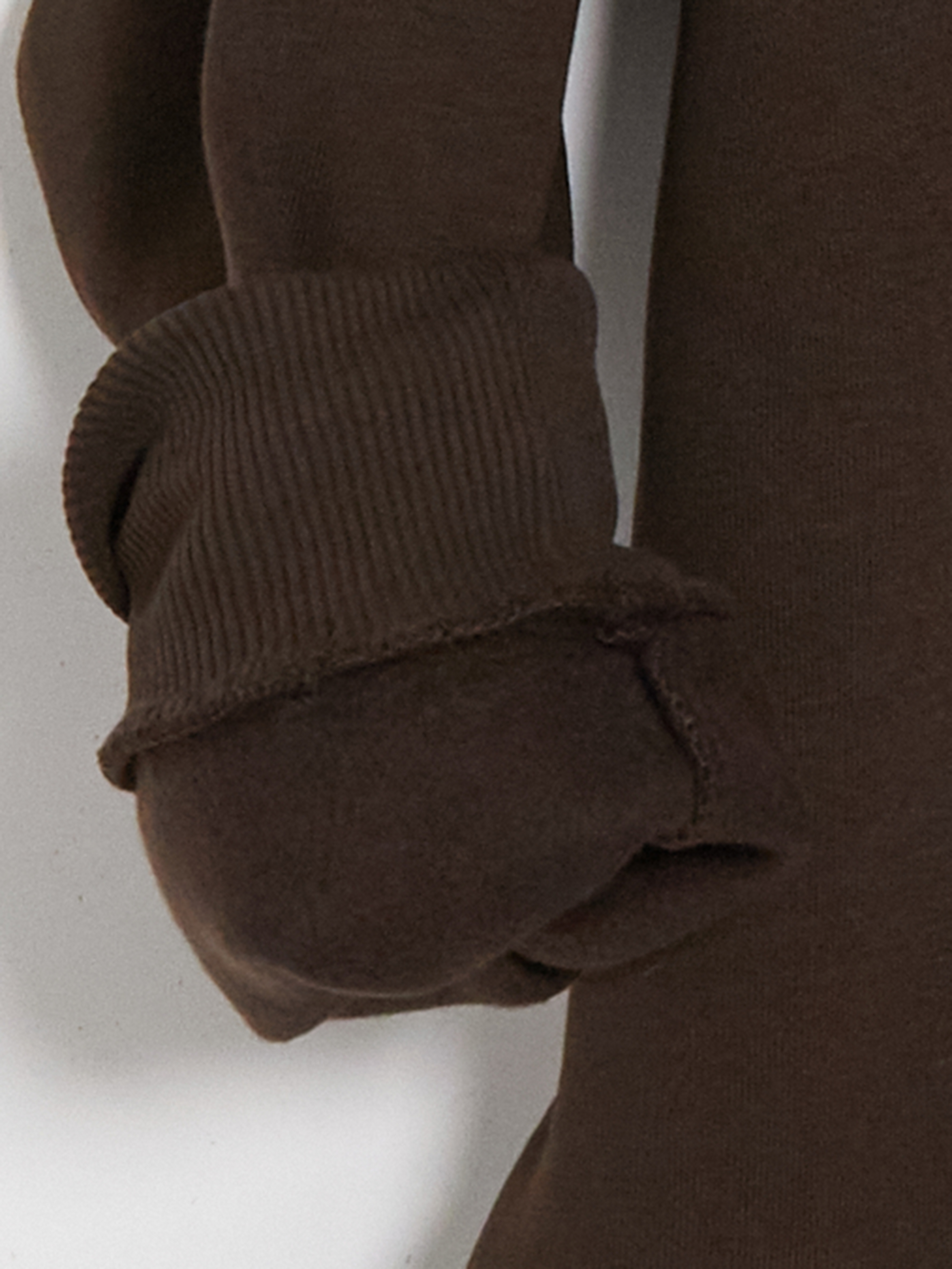 LCW Modest Kapüşonlu Oversize Kadın Kalın Fermuarlı Sweatshirt görsel 8
