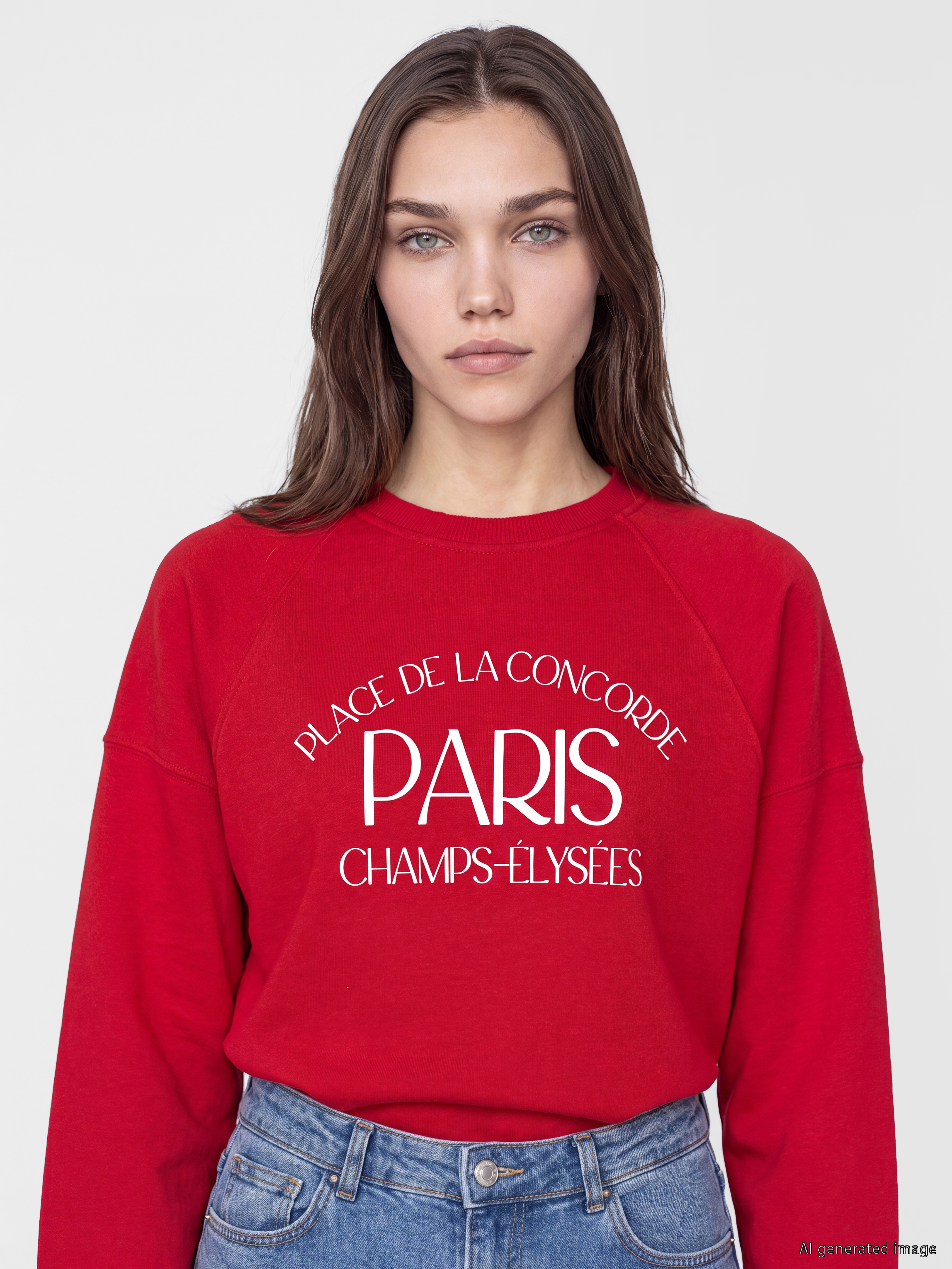 LCW Modest Baskılı Oversize Kadın Sweatshirt Tunik