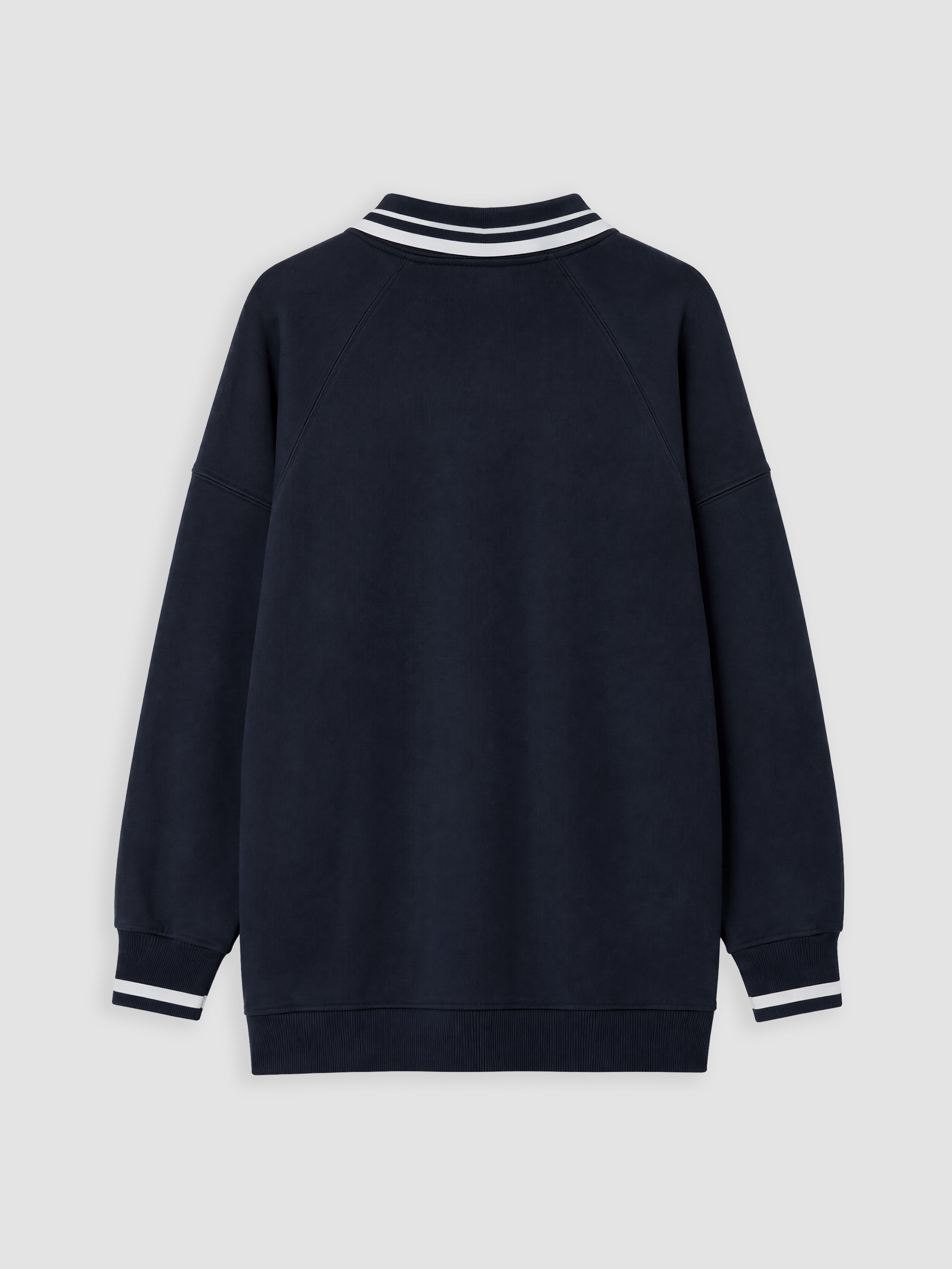 LCW Modest Polo Yaka Oversize Kadın Sweatshirt Tunik görsel 7
