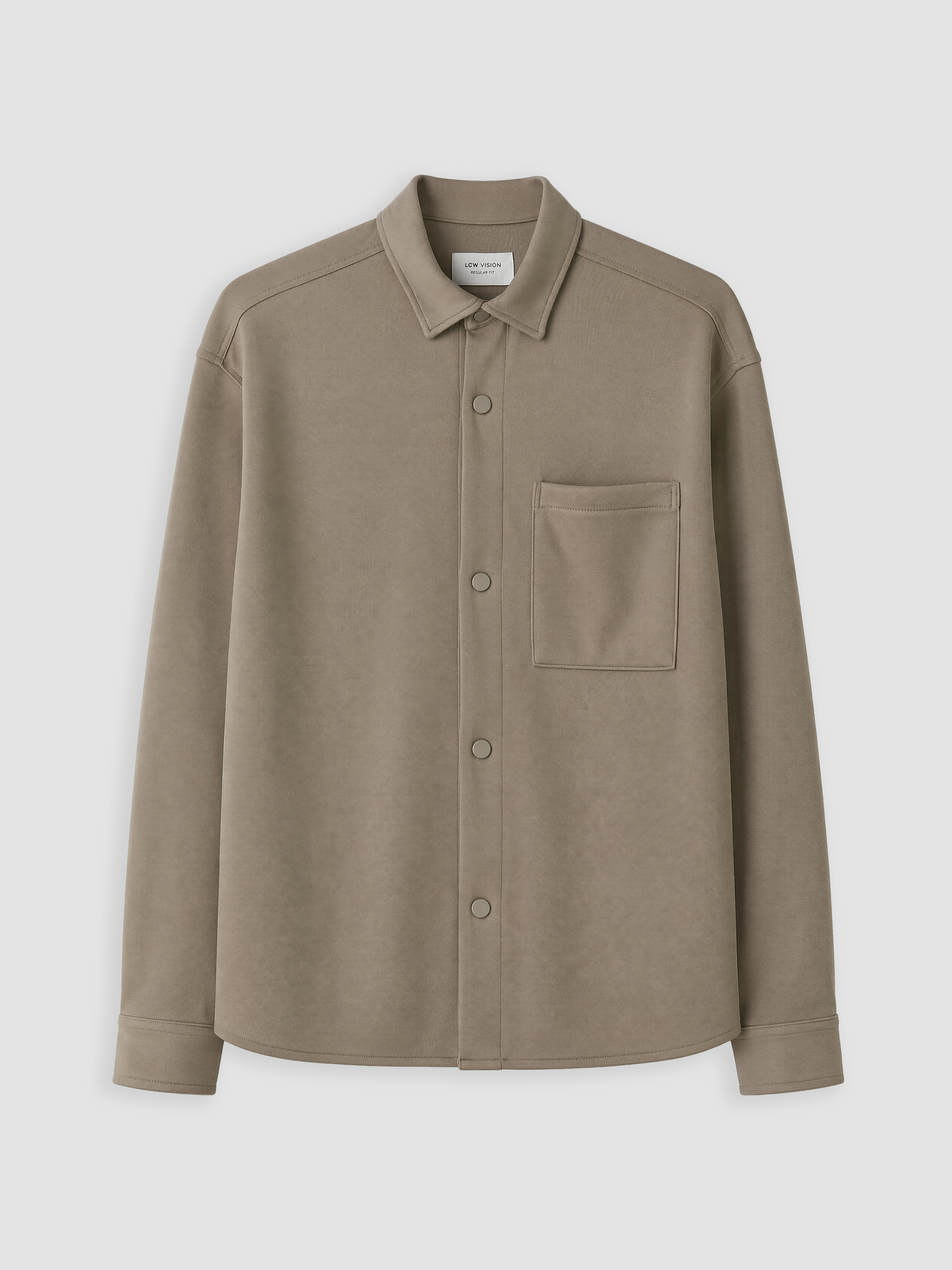 LCW Vision Regular Fit Tek Cepli Erkek Gömlek Ceket görsel 5