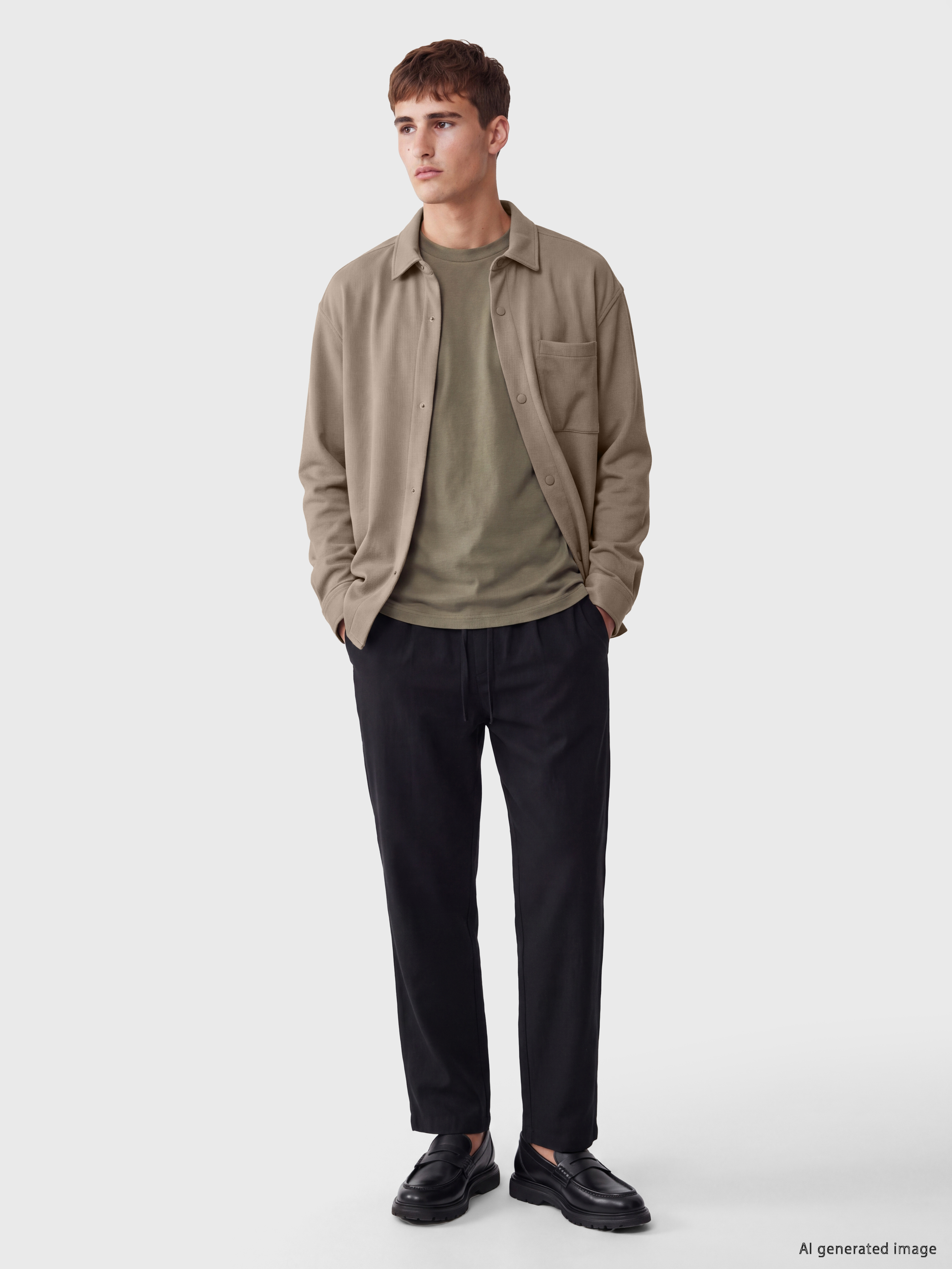 LCW Vision Regular Fit Tek Cepli Erkek Gömlek Ceket görsel 2