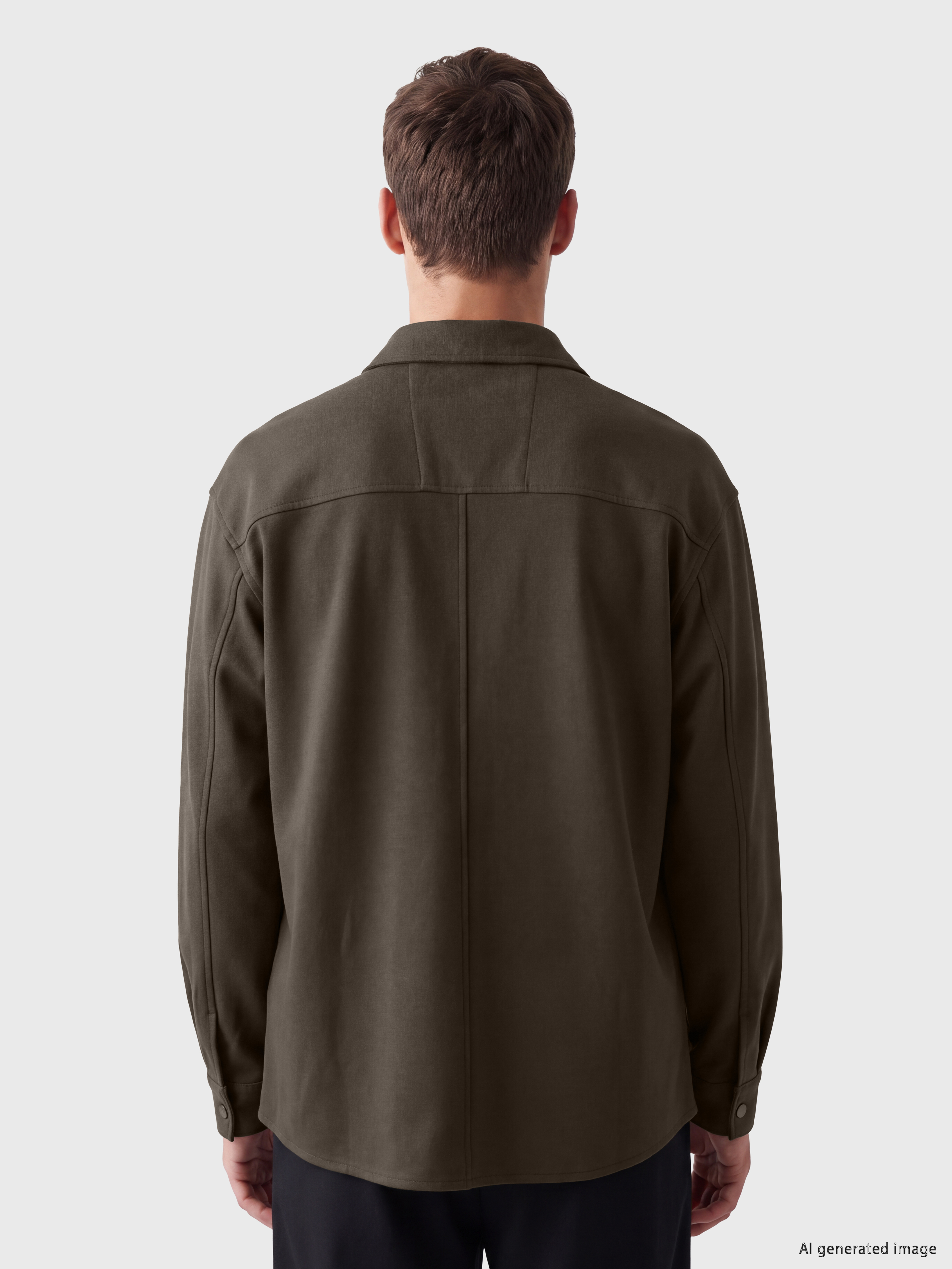 LCW Vision Regular Fit Erkek Gömlek Ceket görsel 4