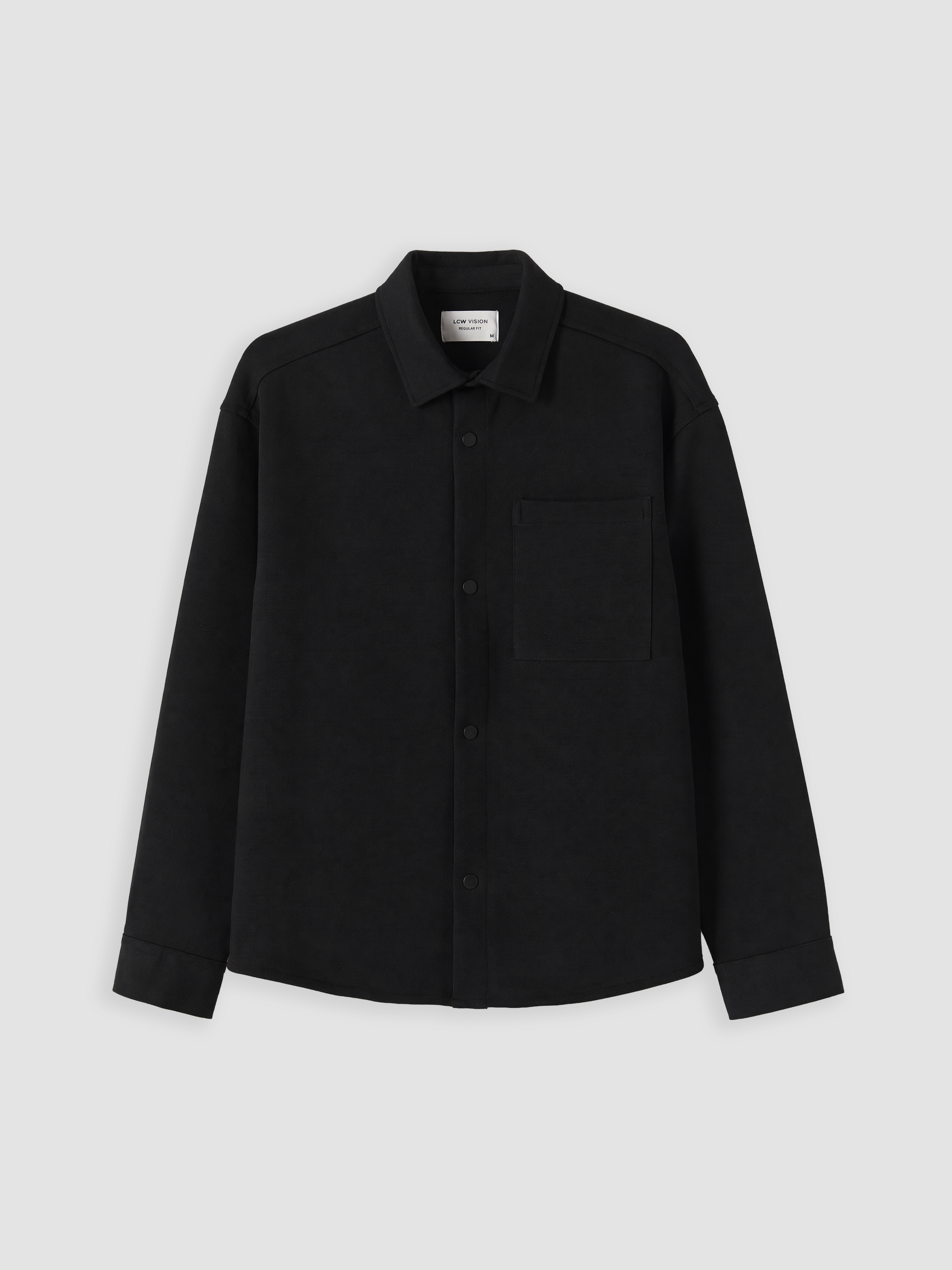 LCW Vision Regular Fit Erkek Gömlek Ceket görsel 5