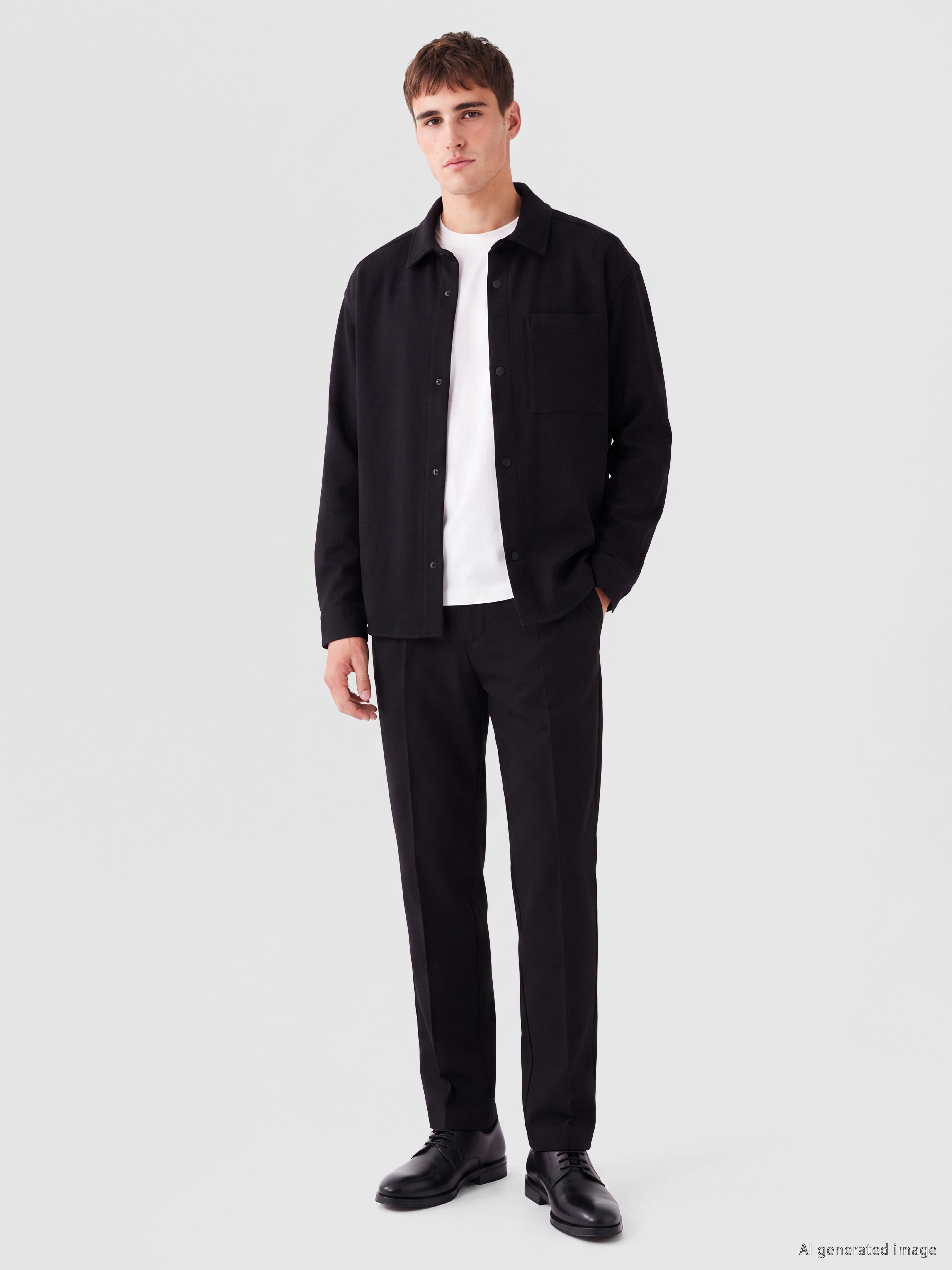 LCW Vision Regular Fit Erkek Gömlek Ceket görsel 2