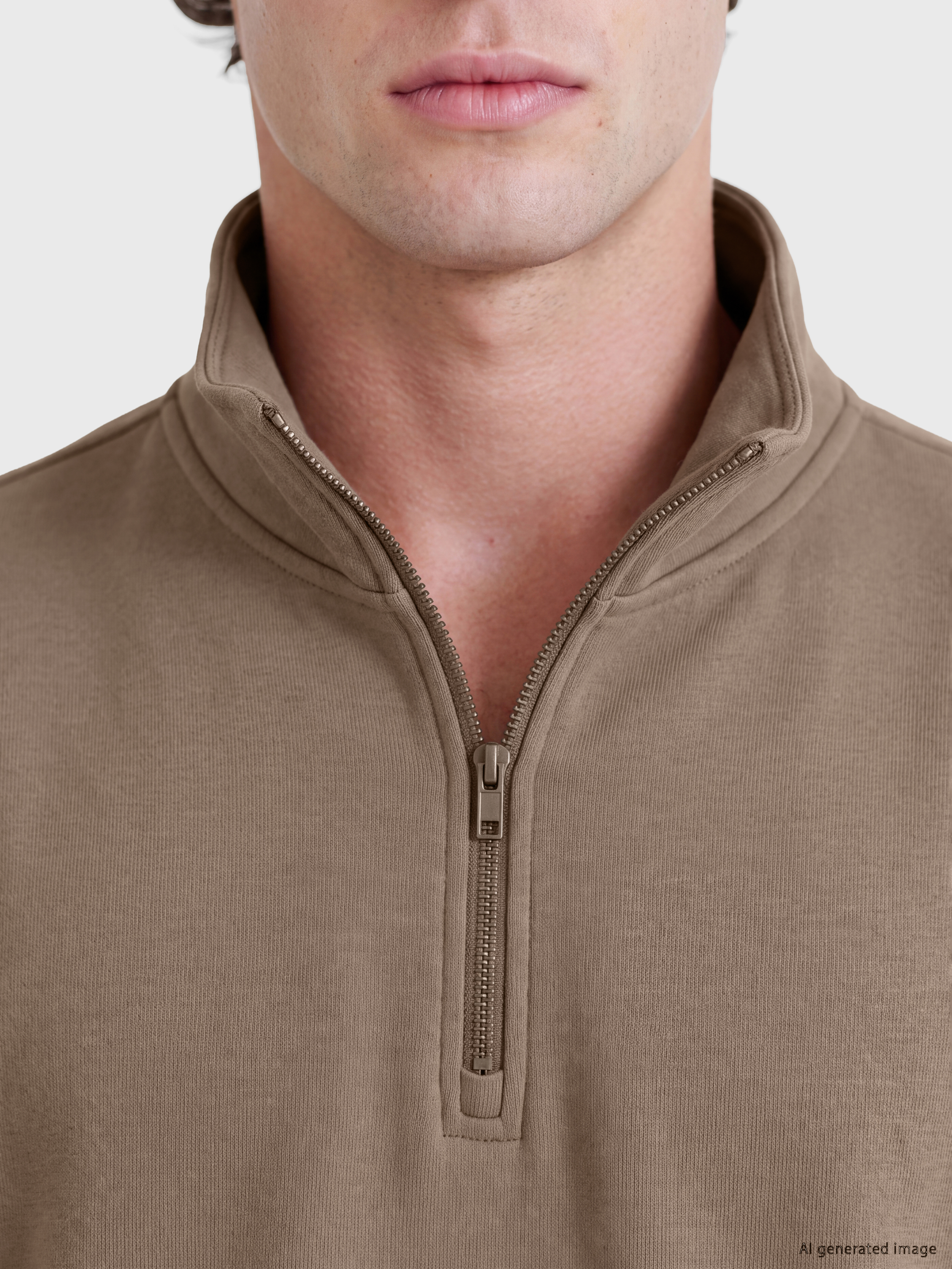 LCW Vision Dik Yaka Erkek Sweatshirt görsel 4