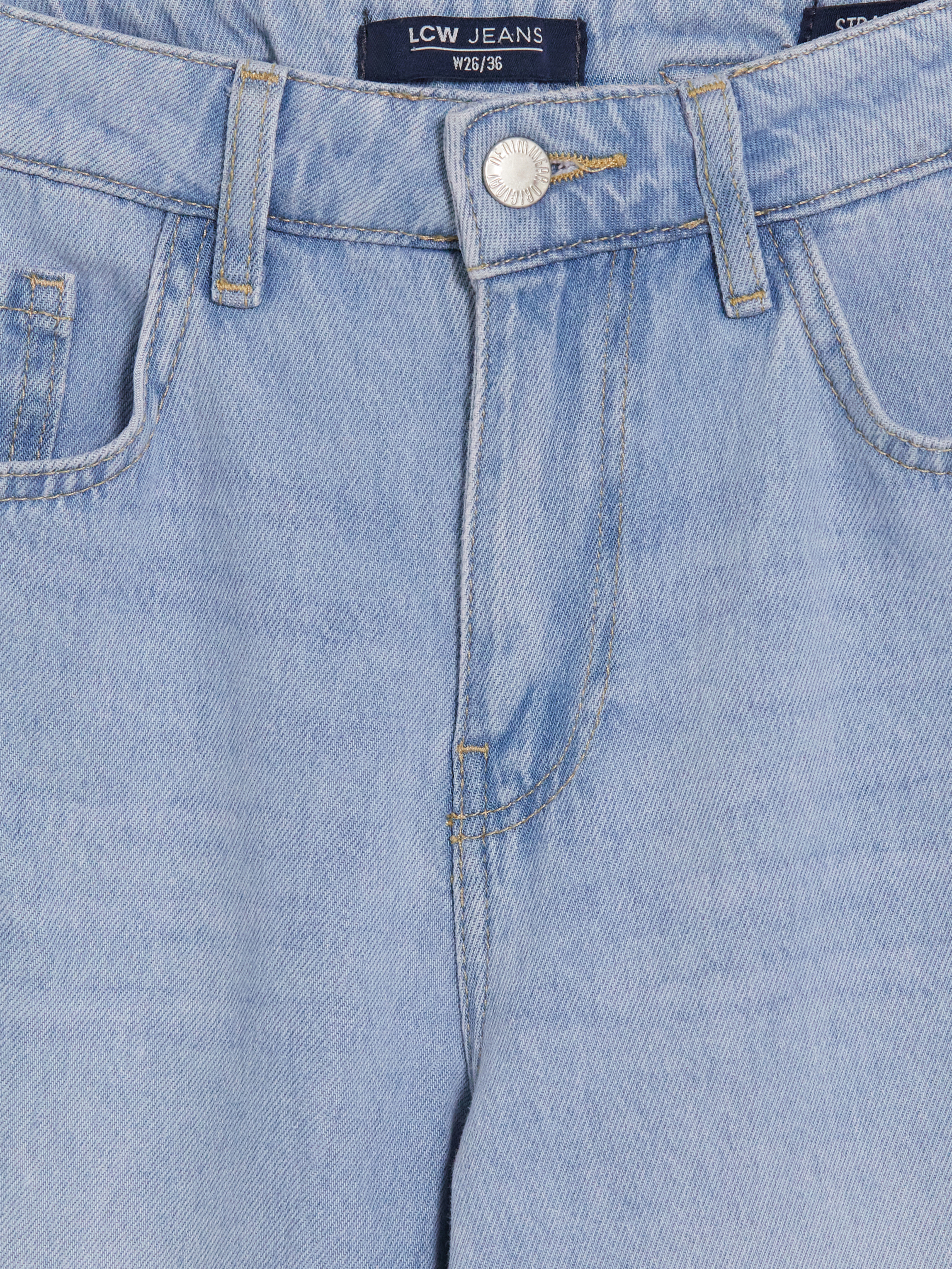 LCW Jeans Straight Fit Kadın Jean Pantolon görsel 7