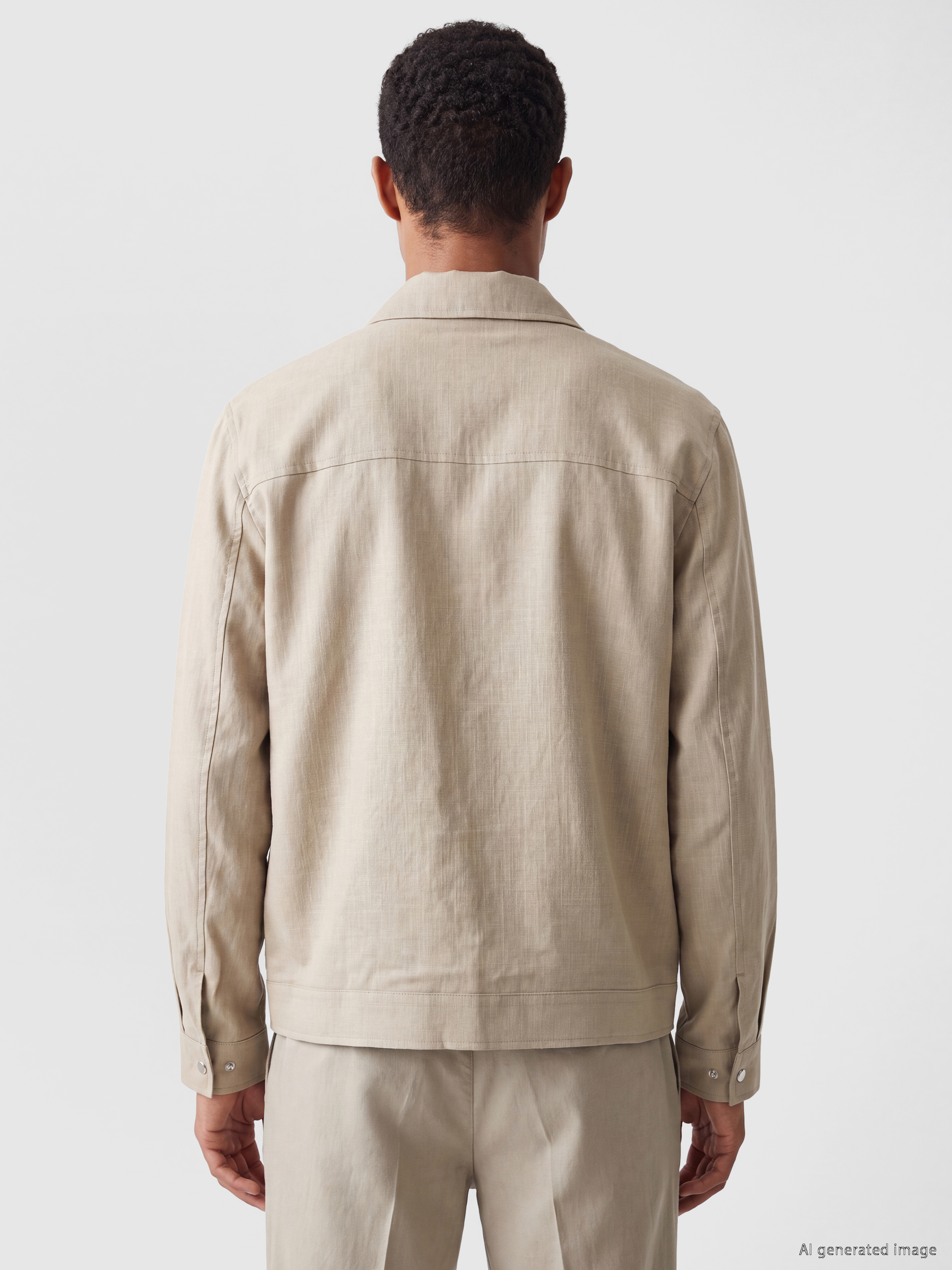 LCW Vision Regular Fit Gömlek Yaka Erkek Ceket görsel 3
