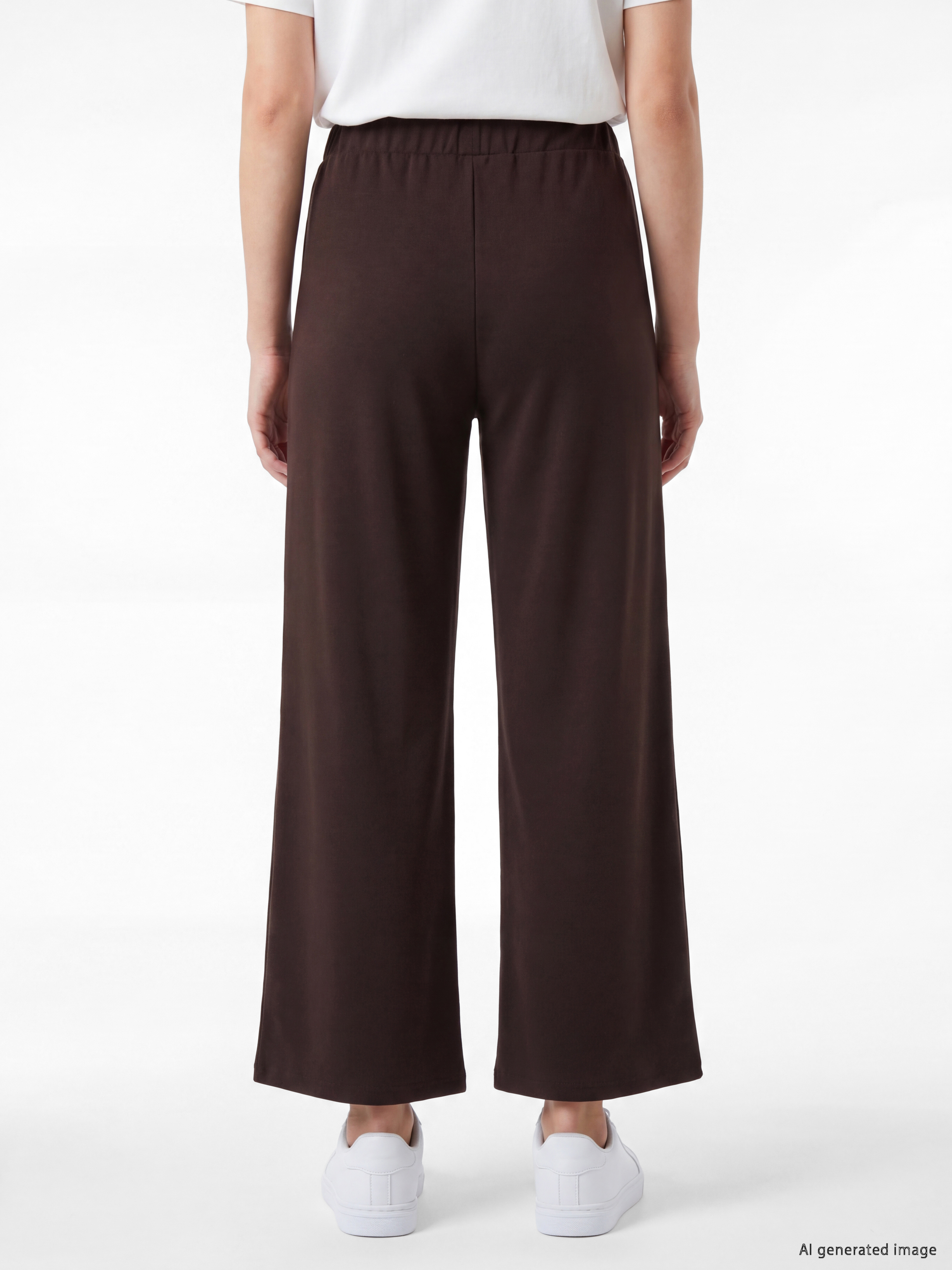 LCW Comfort Yanları Şeritli Geniş Paça Kadın Eşofman Altı görsel 4