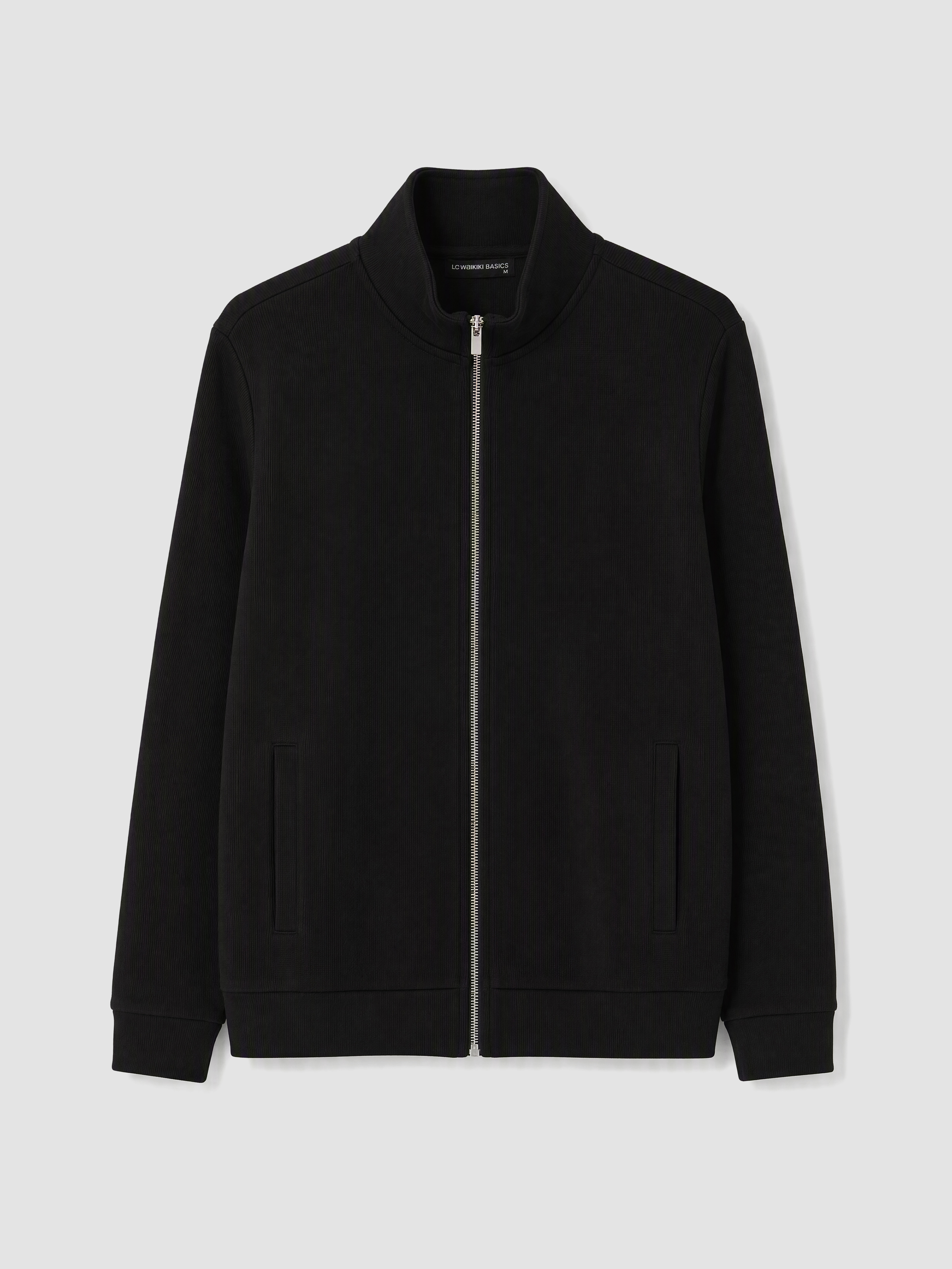 LCWAIKIKI Classic Dik Yaka Erkek Fermuarlı Sweatshirt görsel 4
