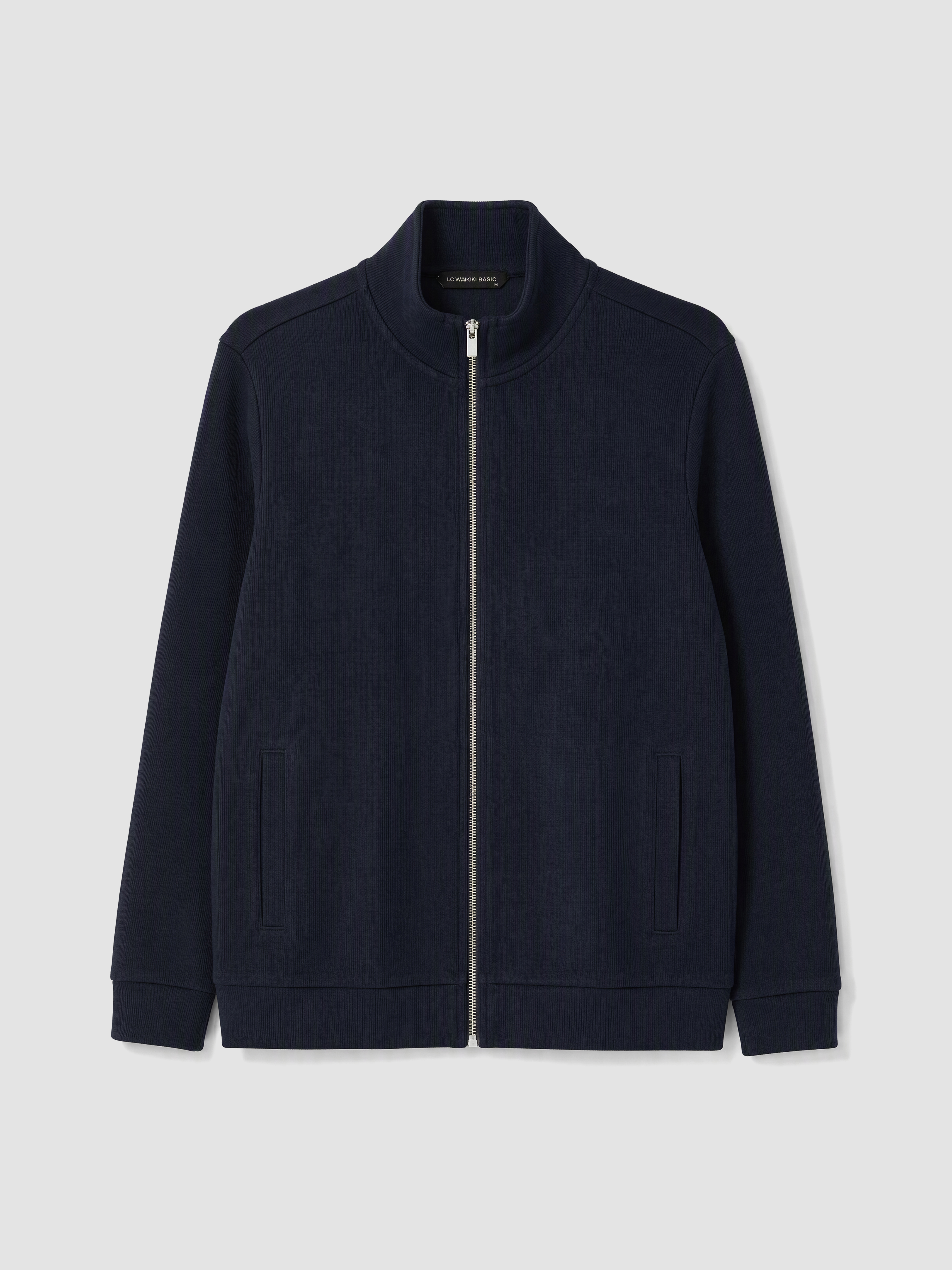 LCWAIKIKI Classic Dik Yaka Erkek Fermuarlı Sweatshirt görsel 4